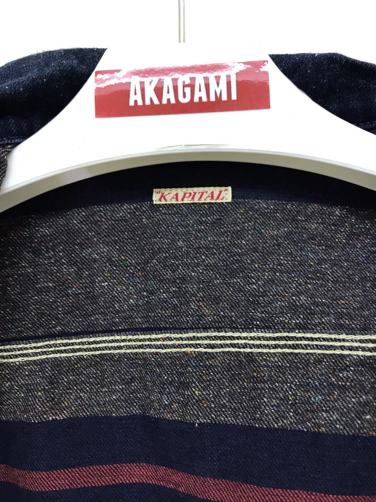 Japanese Brand ⚡Kapital Denim Cropped Jacket Blanket Lining Americana 4🟩7 Size US S / EU 44-46 / 1 - 6 Thumbnail