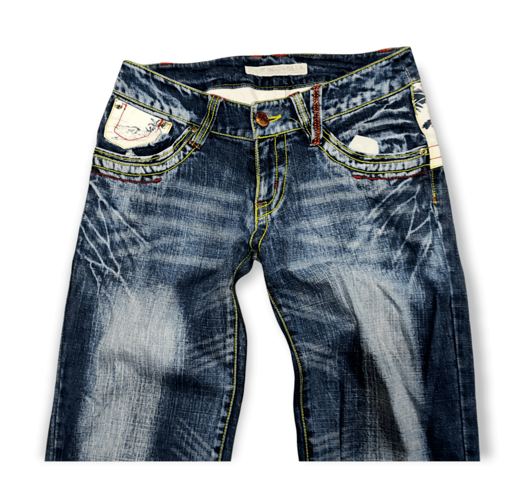 Japanese Brand 💥Japanese Brand Blue Moon Blue Denim💥 Size US 29 - 2 Thumbnail