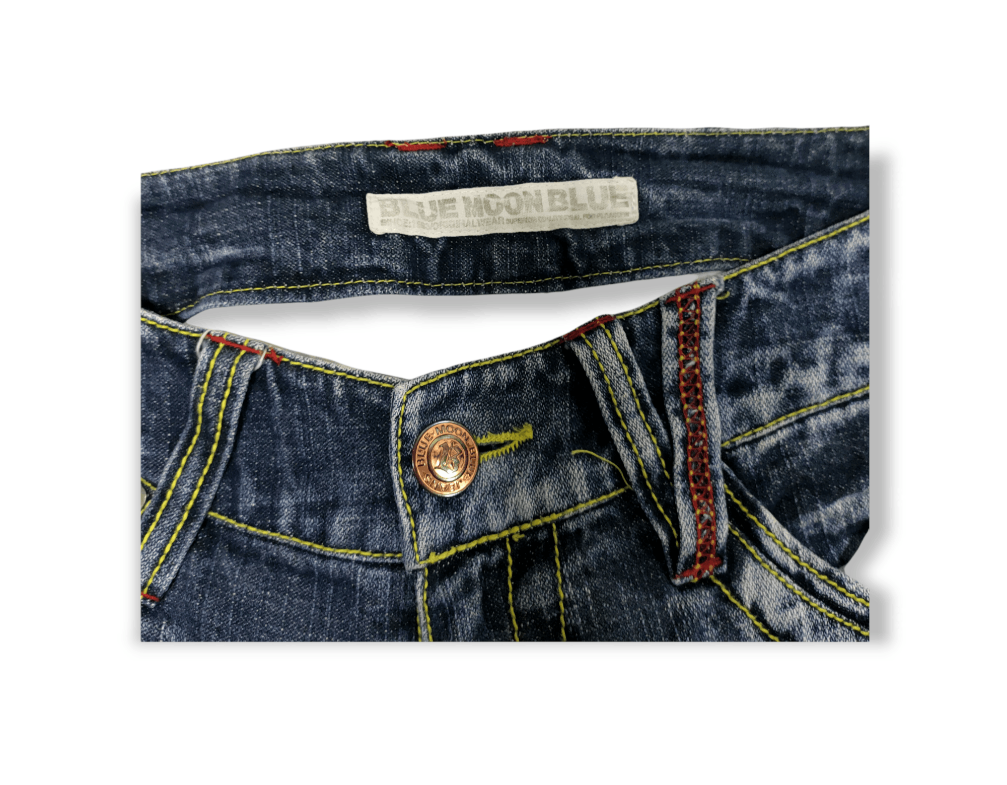 Japanese Brand 💥Japanese Brand Blue Moon Blue Denim💥 Size US 29 - 5 Thumbnail
