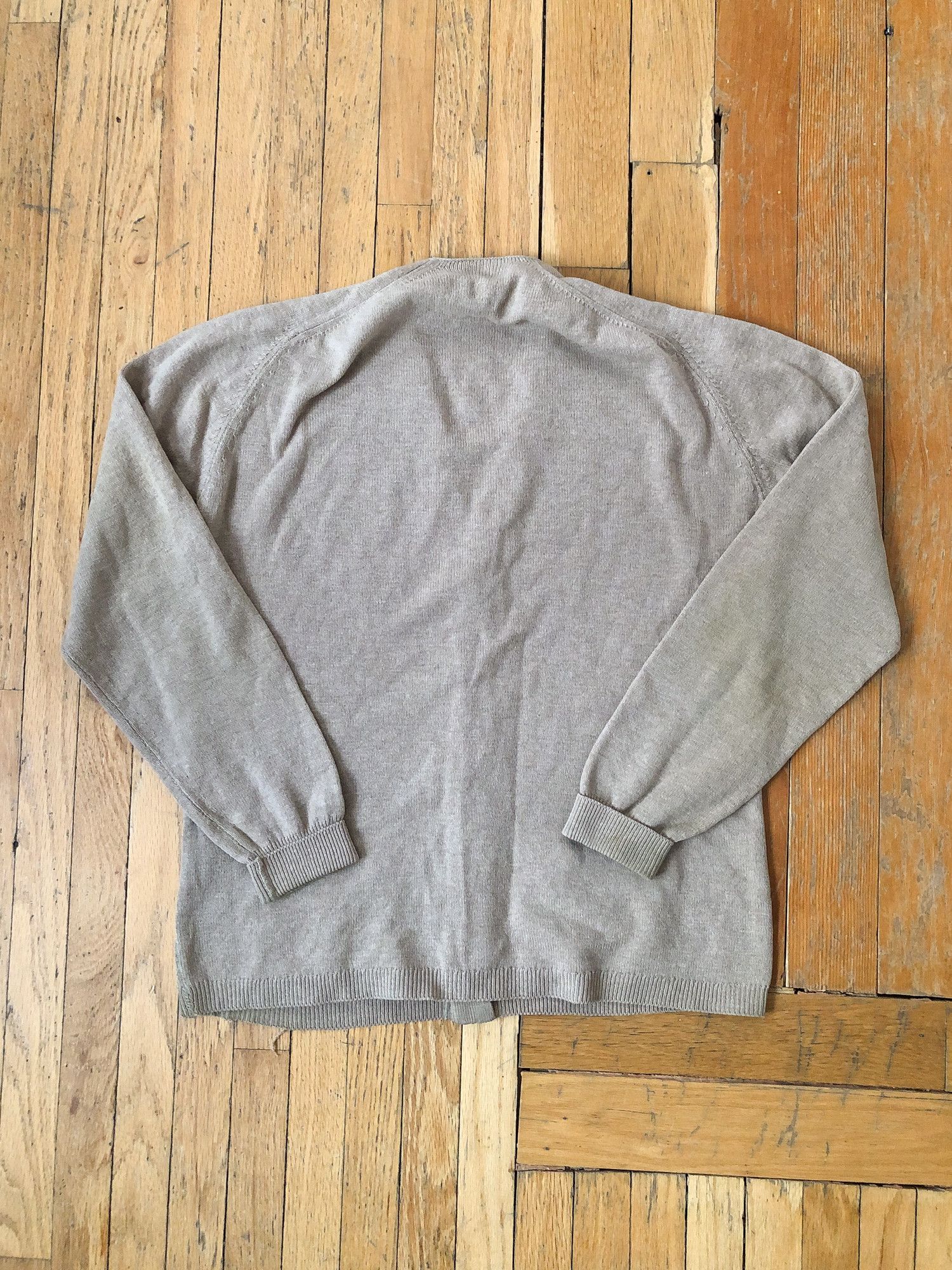 Vintage 70s Beige Cardigan Made in England (Aime Leon Dore vibe) Size US M / EU 48-50 / 2 - 3 Thumbnail