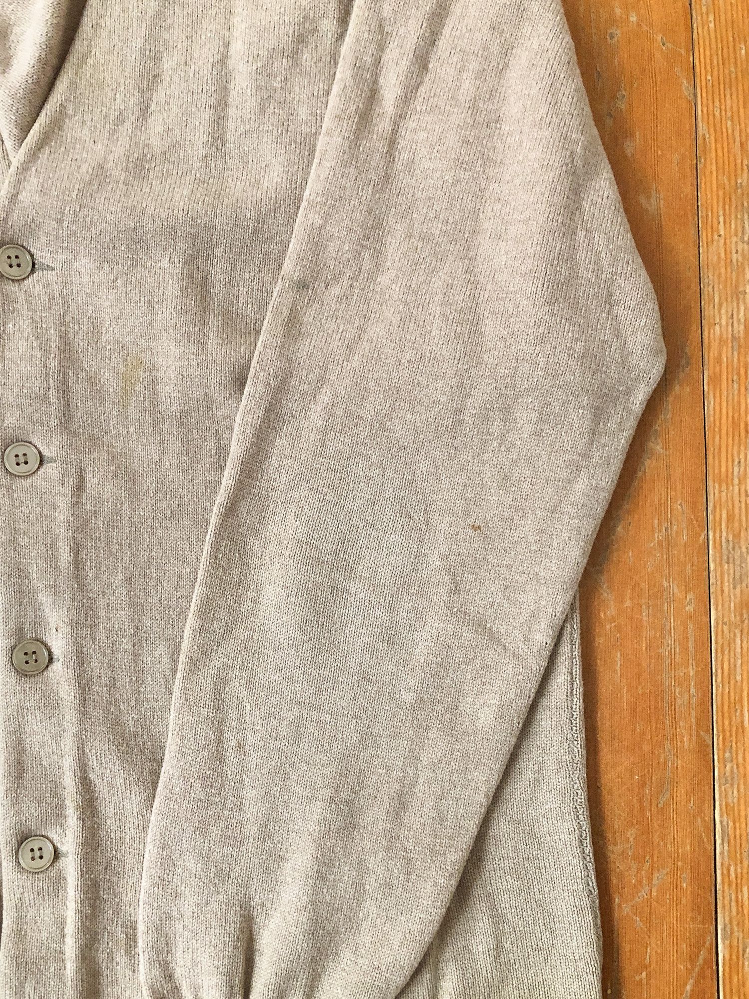 Vintage 70s Beige Cardigan Made in England (Aime Leon Dore vibe) Size US M / EU 48-50 / 2 - 7 Thumbnail