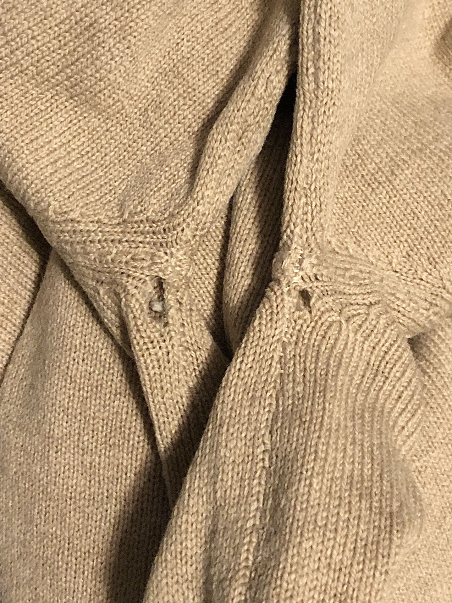 Vintage 70s Beige Cardigan Made in England (Aime Leon Dore vibe) Size US M / EU 48-50 / 2 - 8 Thumbnail