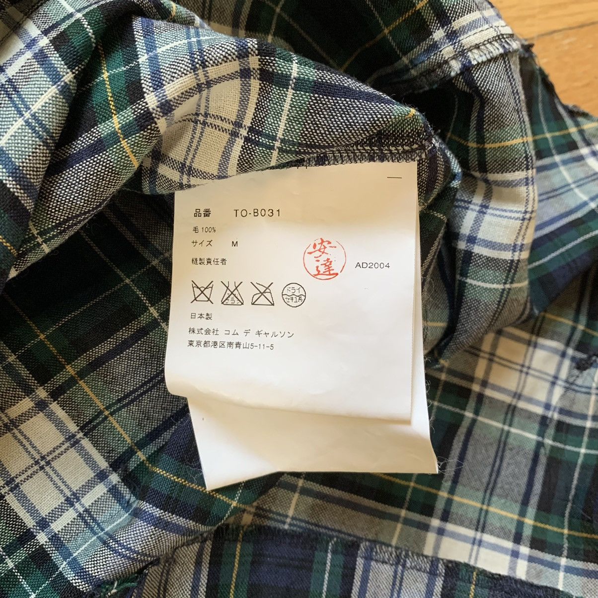 Tricot Comme des Garcons SS2005 Deconstructed Plaid Shirt Size M / US 6-8 / IT 42-44 - 7 Thumbnail