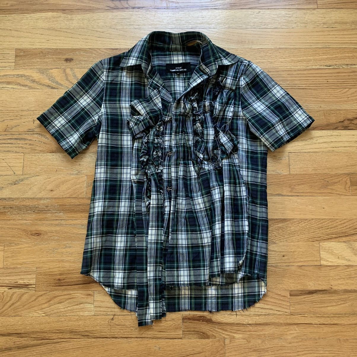 Tricot Comme des Garcons SS2005 Deconstructed Plaid Shirt Size M / US 6-8 / IT 42-44 - 1 Thumbnail