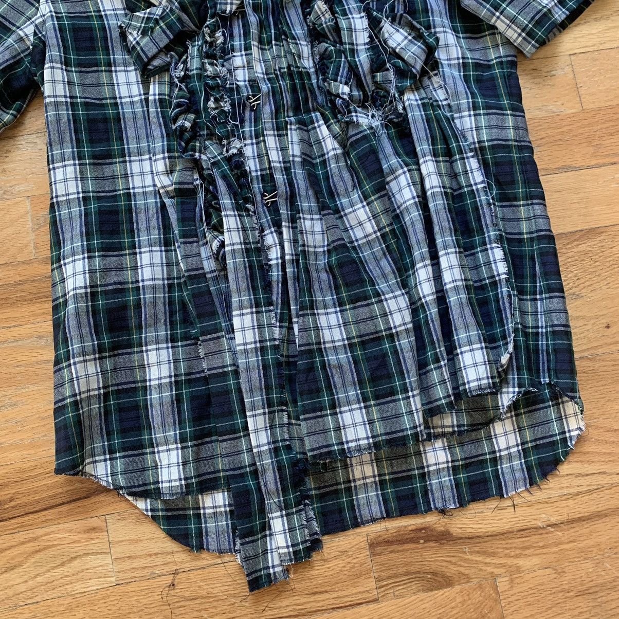 Tricot Comme des Garcons SS2005 Deconstructed Plaid Shirt Size M / US 6-8 / IT 42-44 - 3 Thumbnail