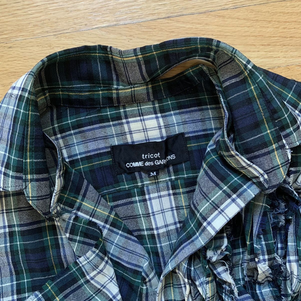 Tricot Comme des Garcons SS2005 Deconstructed Plaid Shirt Size M / US 6-8 / IT 42-44 - 6 Thumbnail