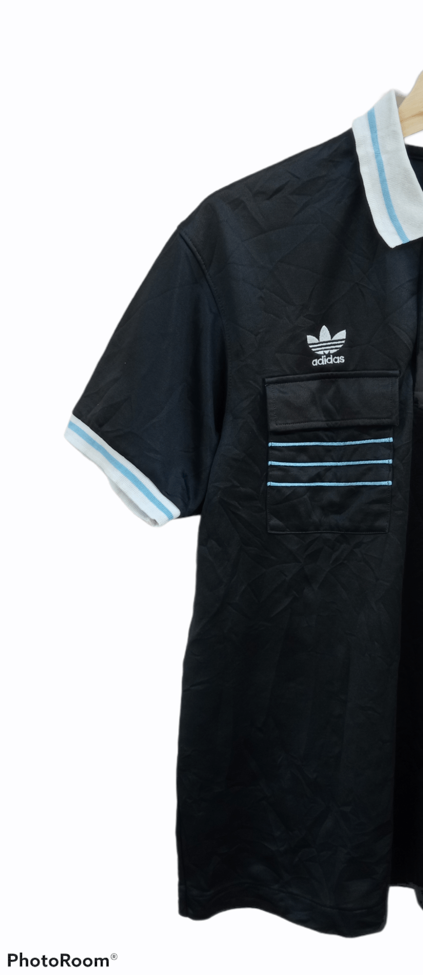 Adidas × Descente × Vintage 🔥🔥Vtg Adidas Descente 3 Stripe Embroidery Logo T-Shirt Size US M / EU 48-50 / 2 - 7 Thumbnail