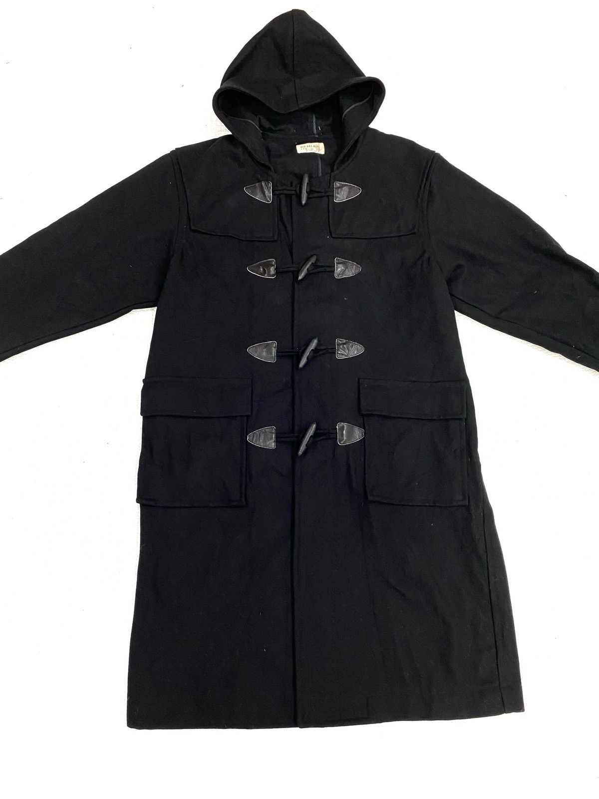 Designer × Rei Kawakubo Full black made in japan Wool Duffle coat by Red Hot Blue Size US XL / EU 56 / 4 - 5 Thumbnail