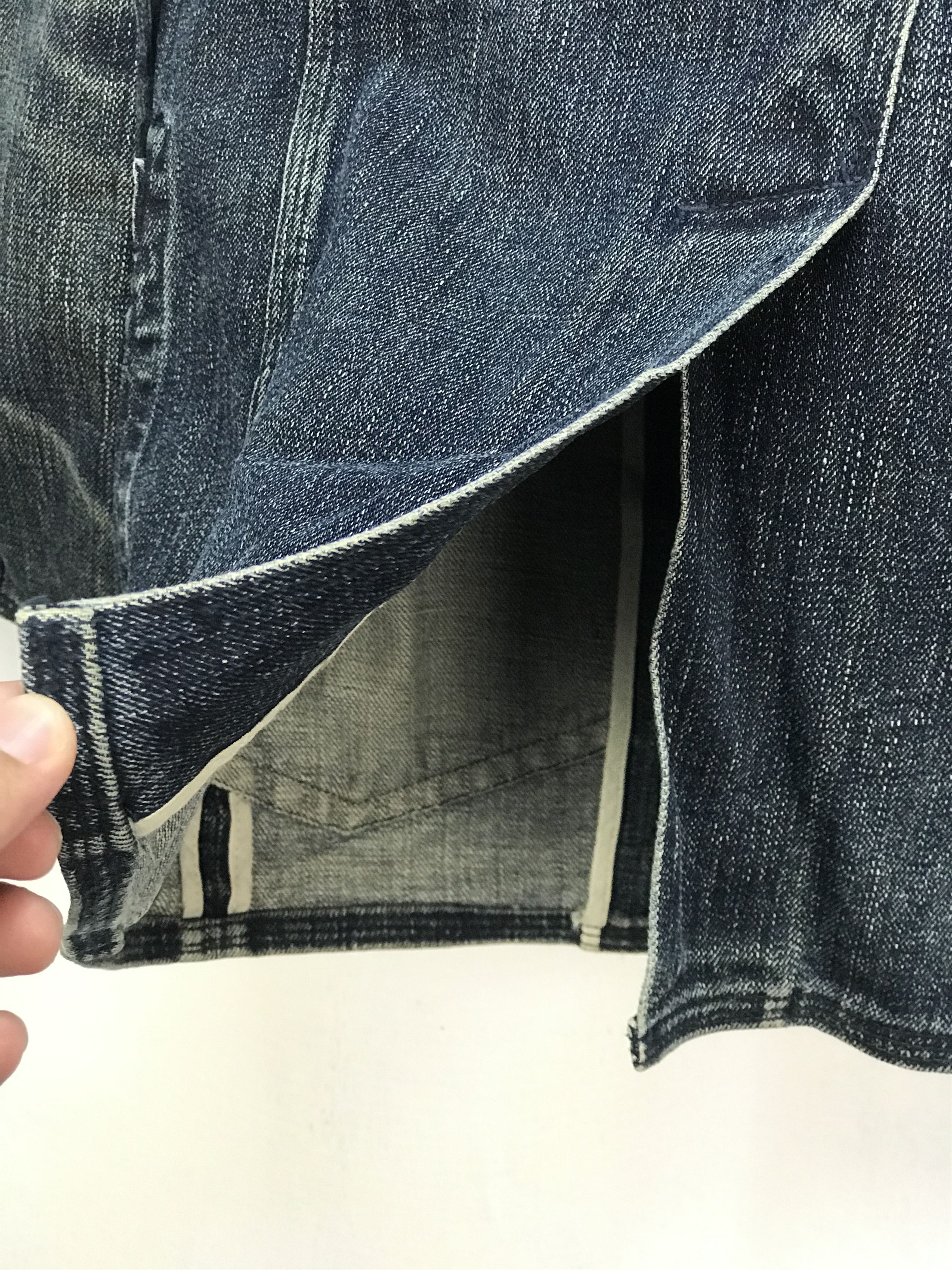 Japanese Brand STEALS!! VINTAGE JUNMEN DENIM LOUNGE JACKET Size US S / EU 44-46 / 1 - 7 Thumbnail