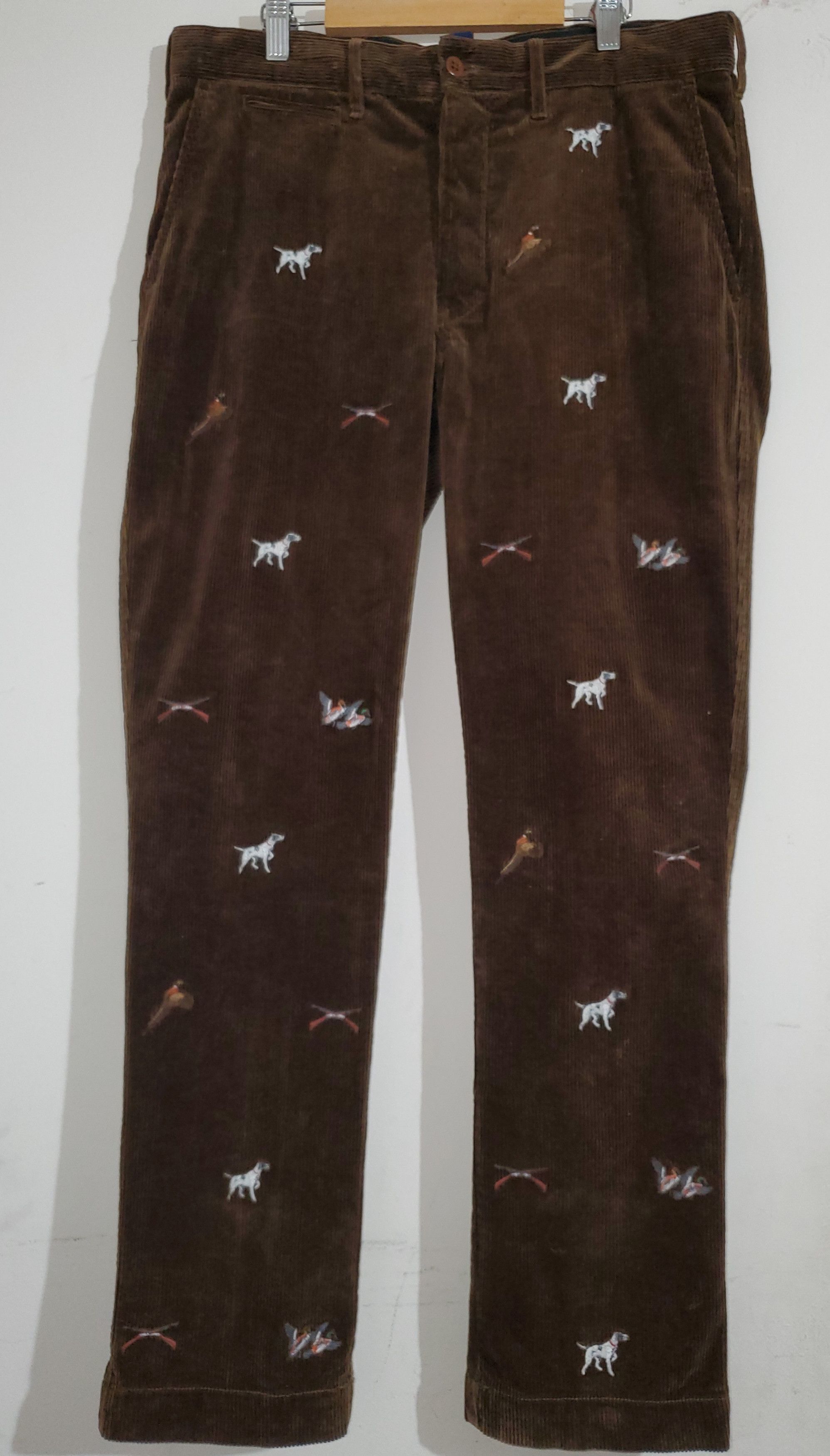 image of Polo Ralph Lauren Polo Rugby Corduroy Pants in Brown, Men's (Size 32)