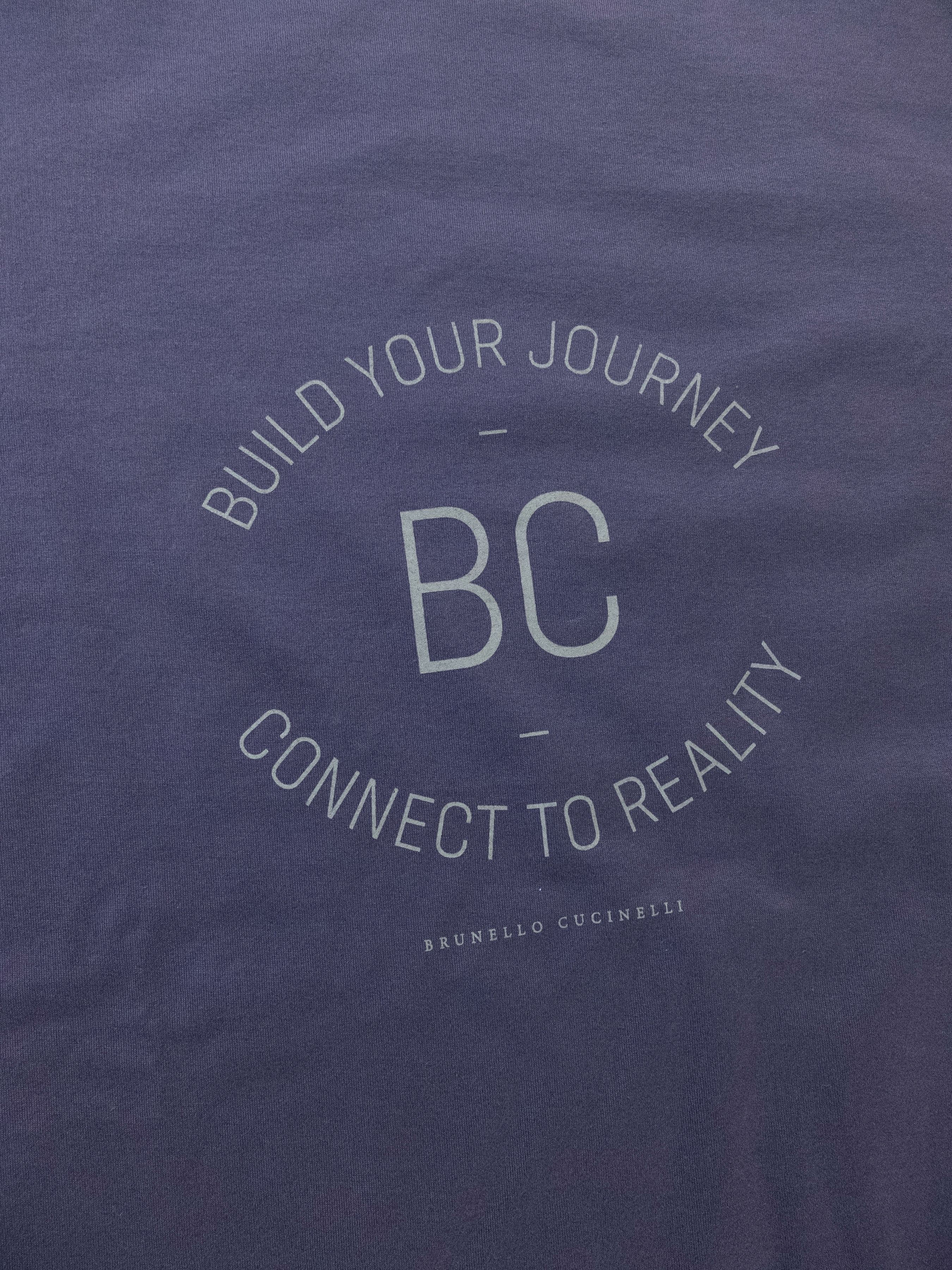 Brunello Cucinelli BRUNELLO CUCINELLI purple regular fit slogan t-shirt Small Size US S / EU 44-46 / 1 - 6 Thumbnail