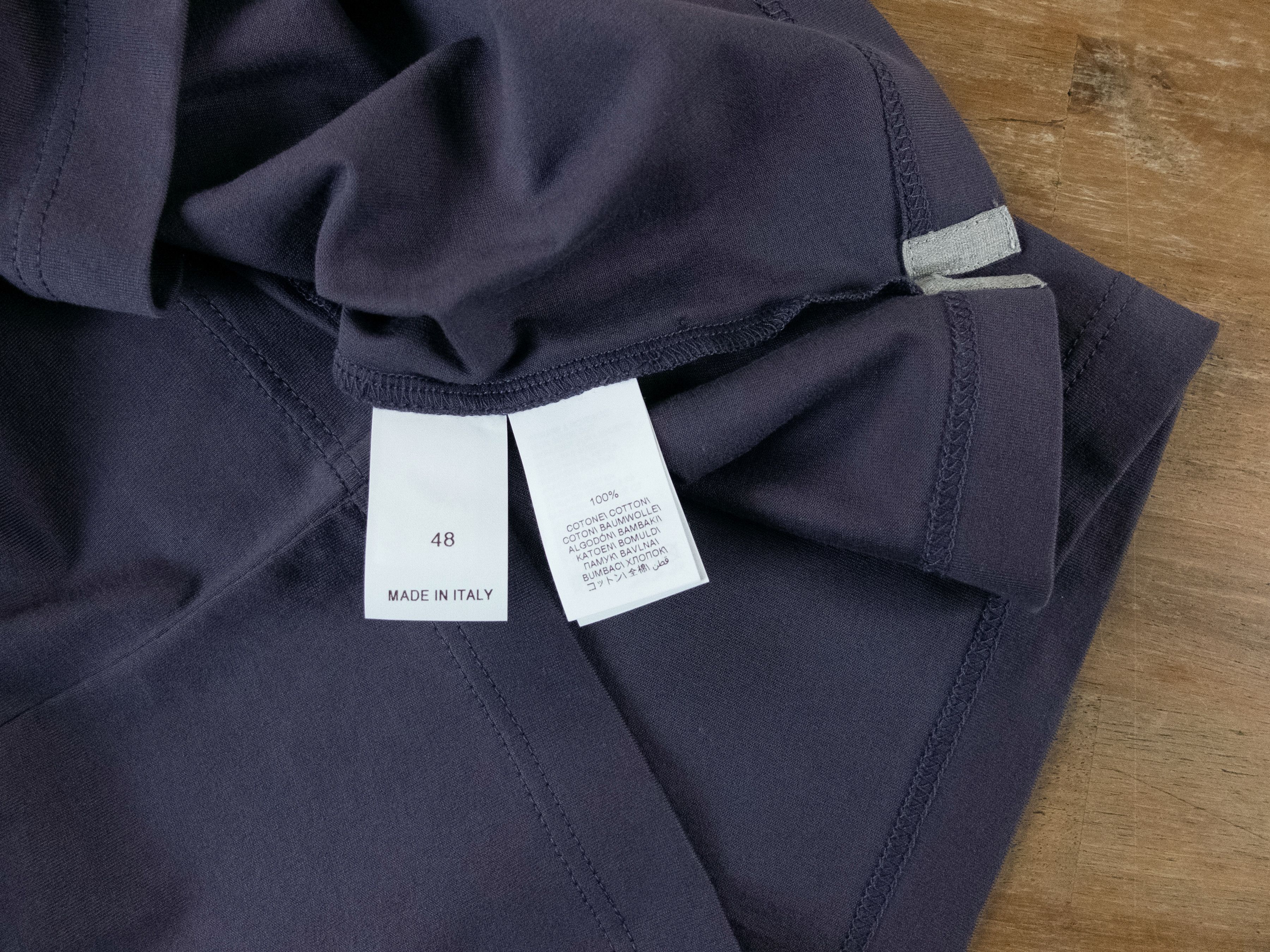 Brunello Cucinelli BRUNELLO CUCINELLI purple regular fit slogan t-shirt Small Size US S / EU 44-46 / 1 - 8 Thumbnail