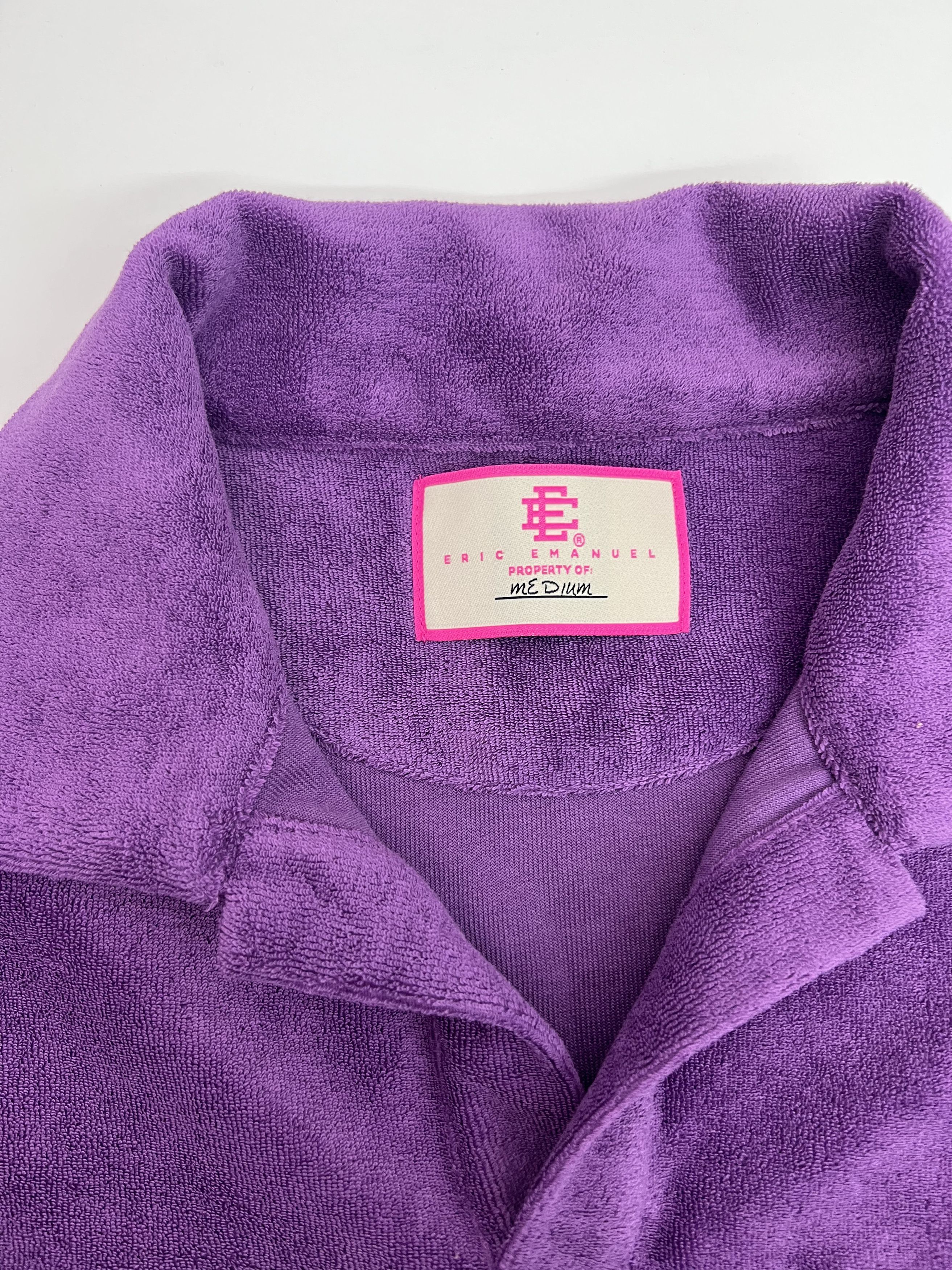 Eric Emanuel EE Terry Knit Polo Purple Orange Medium Size US M / EU 48-50 / 2 - 3 Thumbnail