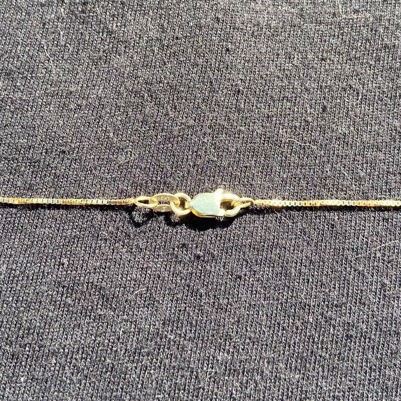 Jewelry Gold Chain Solid 14k Gold Box Chain 1mm 20in Stamped 14k Size ONE SIZE - 2 Thumbnail