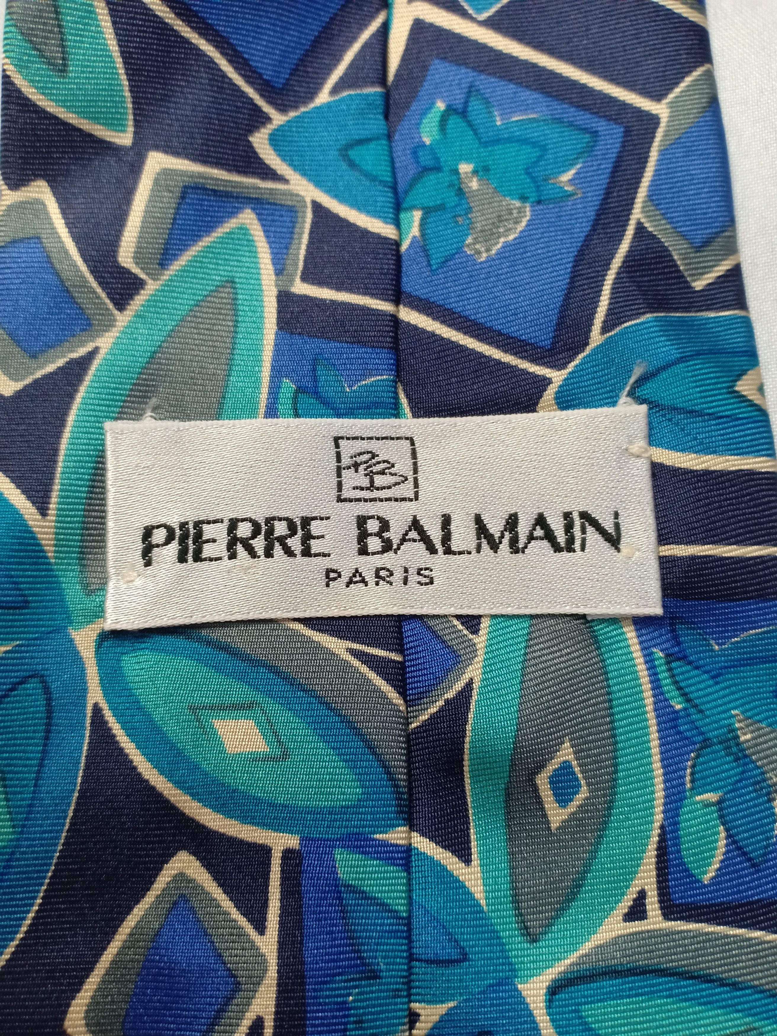 Pierre Balmain Pierre Balmain 100% Silk Tie Floral Made in Italy Size ONE SIZE - 3 Thumbnail