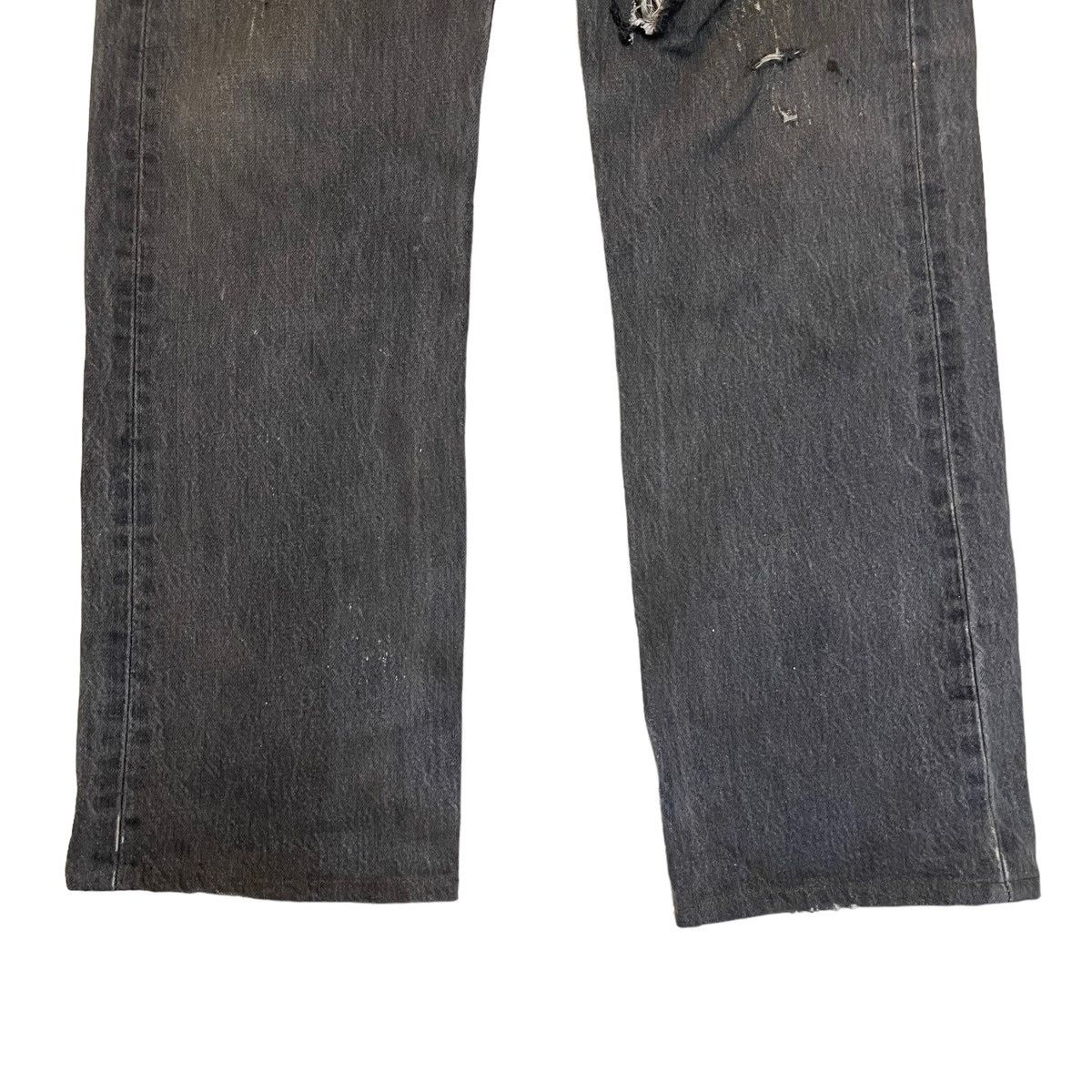 Levi's 90s Levi's 501 Distressed Black Denim W 33 L 31.5 Size US 33 - 4 Thumbnail
