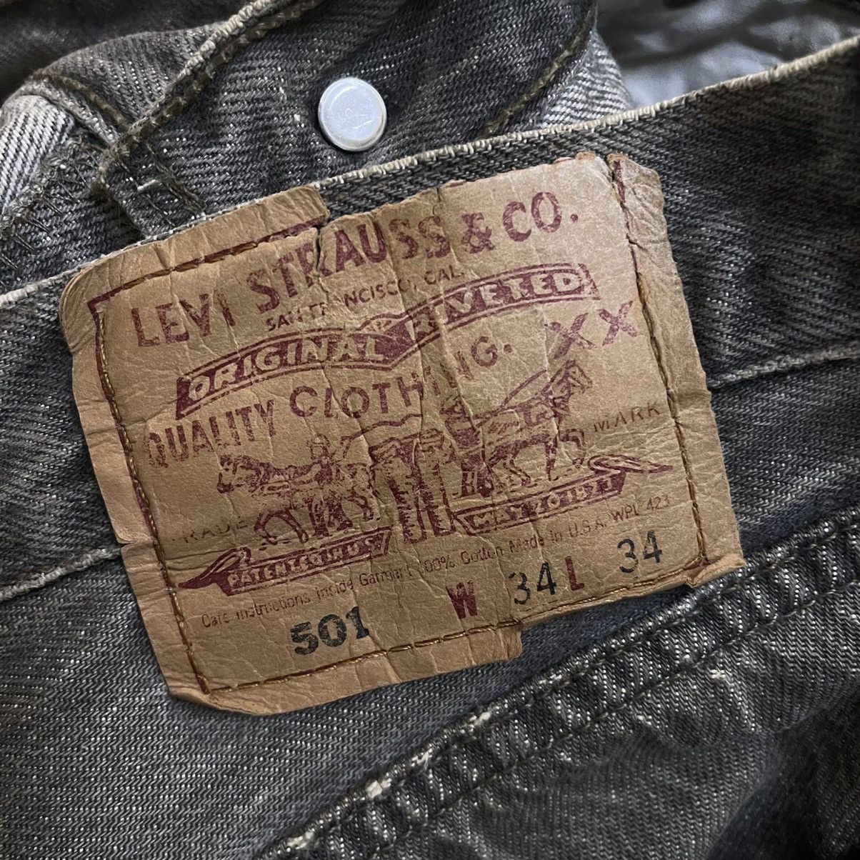 Levi's 90s Levi's 501 Distressed Black Denim W 33 L 31.5 Size US 33 - 16 Thumbnail