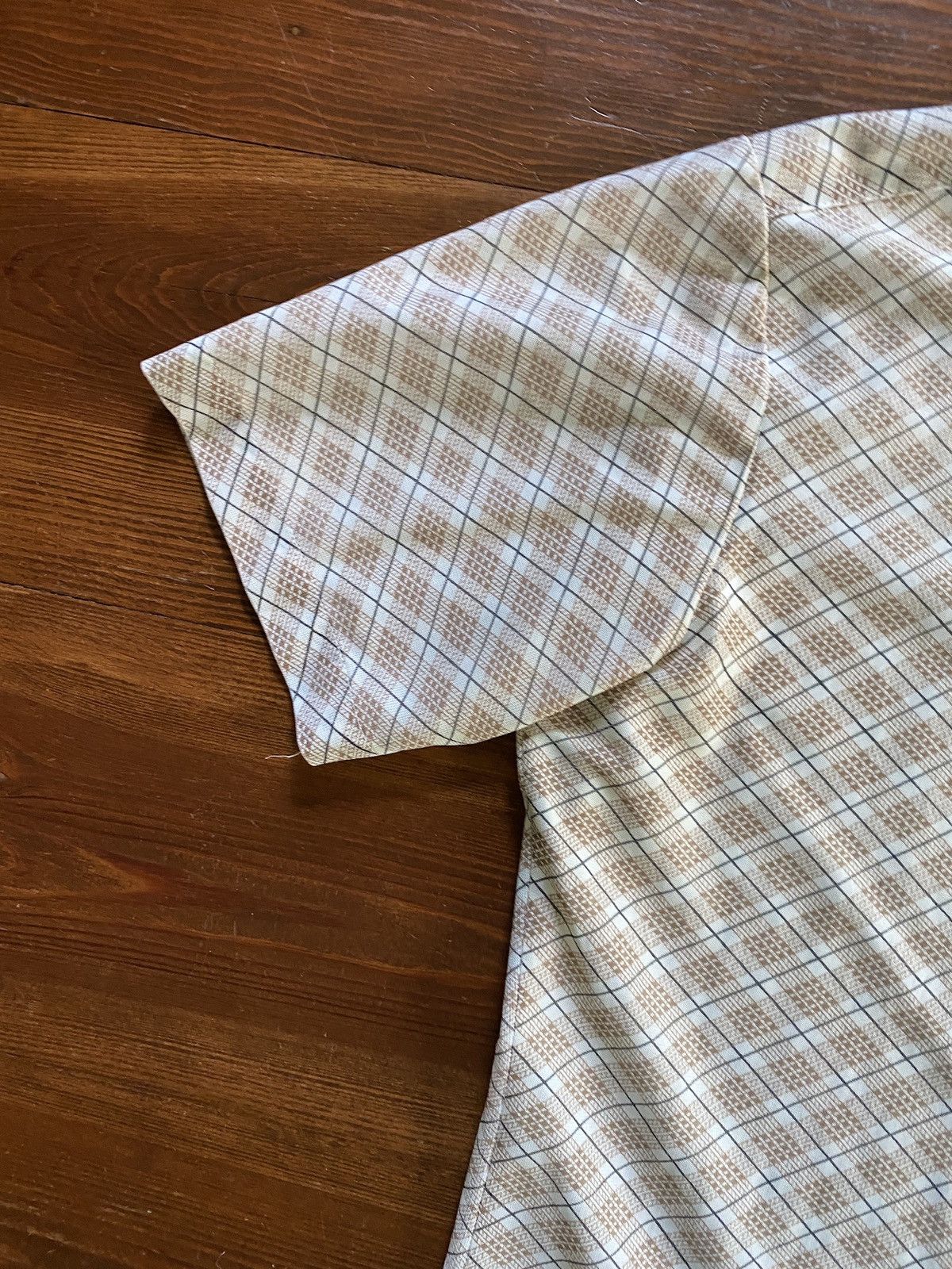 Retrofit Vintage 60’s Montgomery Ward Plaid Polyester Style Button Up Size US L / EU 52-54 / 3 - 6 Thumbnail