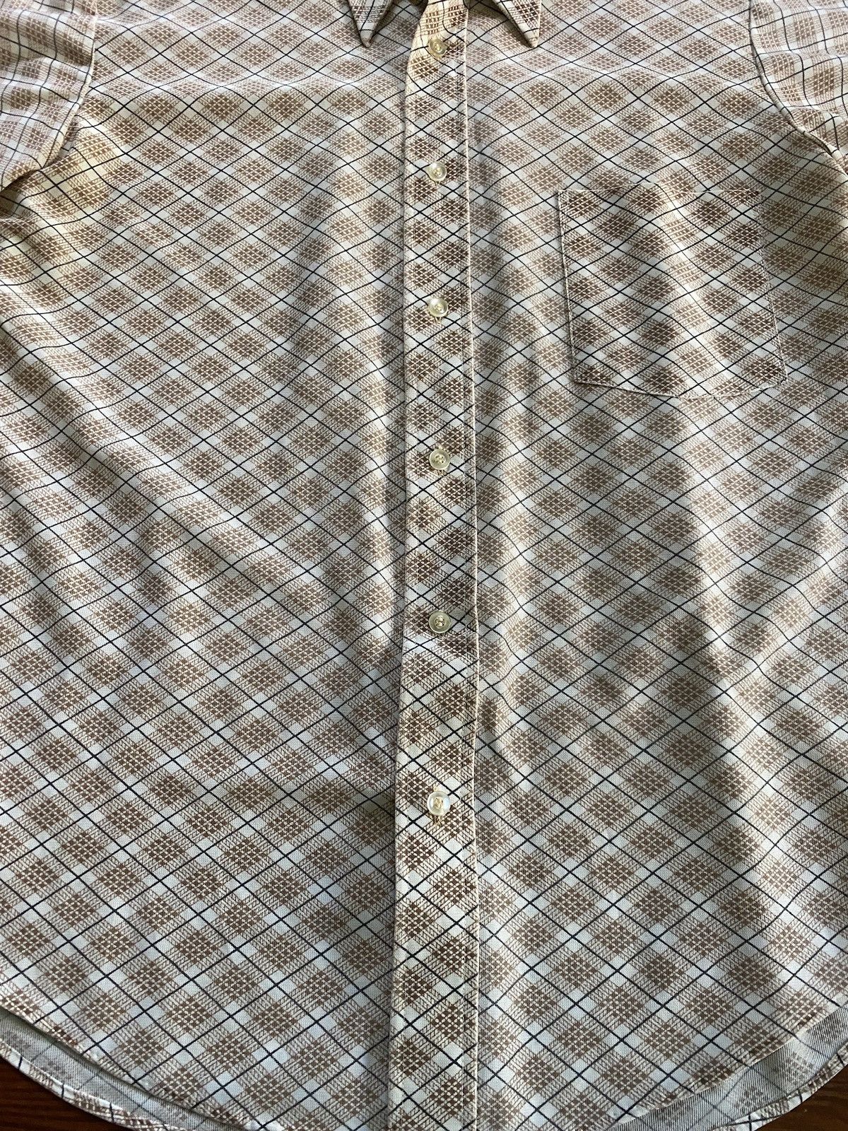 Retrofit Vintage 60’s Montgomery Ward Plaid Polyester Style Button Up Size US L / EU 52-54 / 3 - 3 Thumbnail