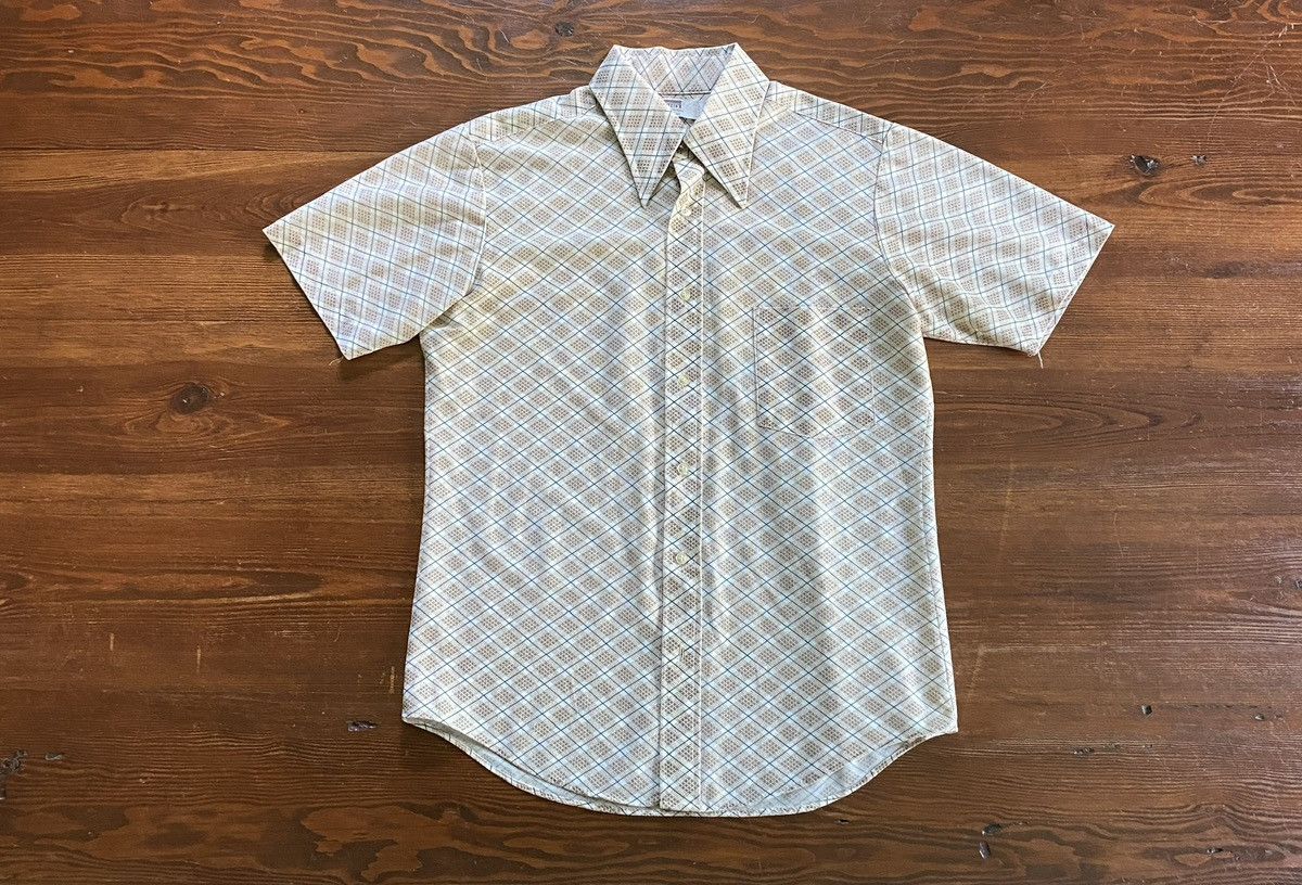 Retrofit Vintage 60’s Montgomery Ward Plaid Polyester Style Button Up Size US L / EU 52-54 / 3 - 2 Thumbnail
