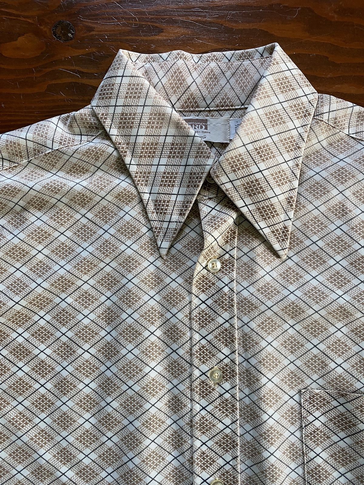 Retrofit Vintage 60’s Montgomery Ward Plaid Polyester Style Button Up Size US L / EU 52-54 / 3 - 8 Thumbnail