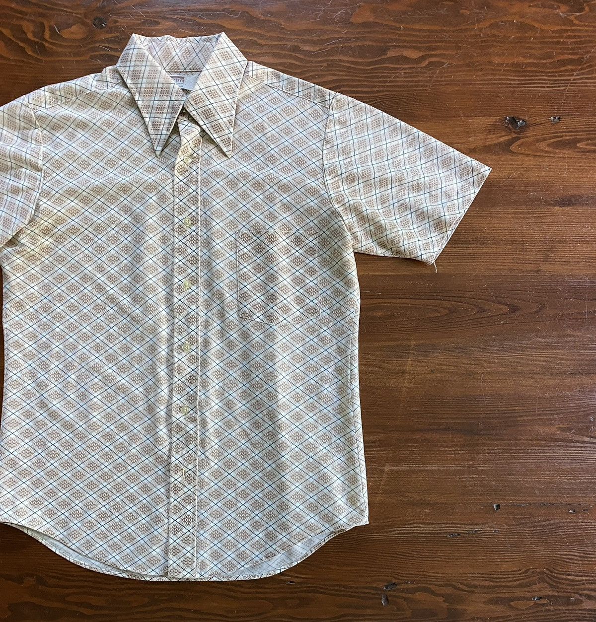 Retrofit Vintage 60’s Montgomery Ward Plaid Polyester Style Button Up Size US L / EU 52-54 / 3 - 1 Thumbnail
