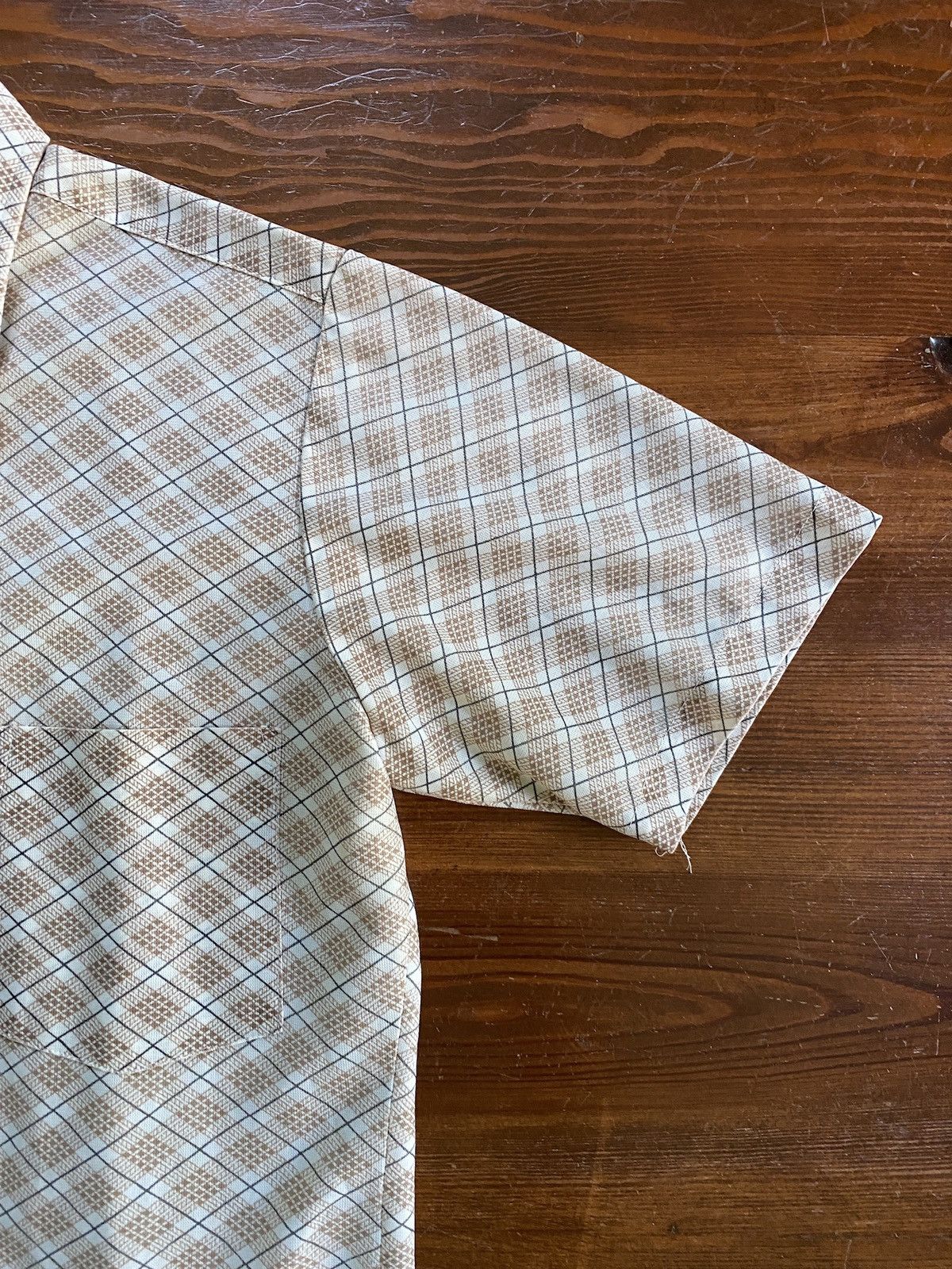 Retrofit Vintage 60’s Montgomery Ward Plaid Polyester Style Button Up Size US L / EU 52-54 / 3 - 5 Thumbnail
