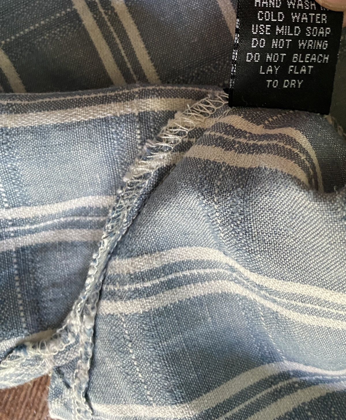 Vintage Vintage 90’s Blue Jazz Blue & White Diagonal Plaid Button Up Size US L / EU 52-54 / 3 - 9 Thumbnail
