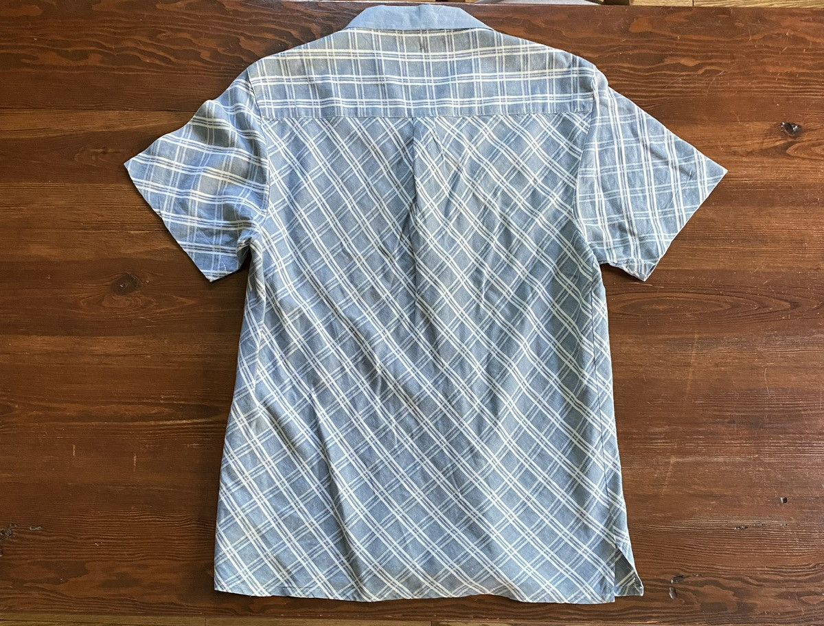 Vintage Vintage 90’s Blue Jazz Blue & White Diagonal Plaid Button Up Size US L / EU 52-54 / 3 - 10 Thumbnail