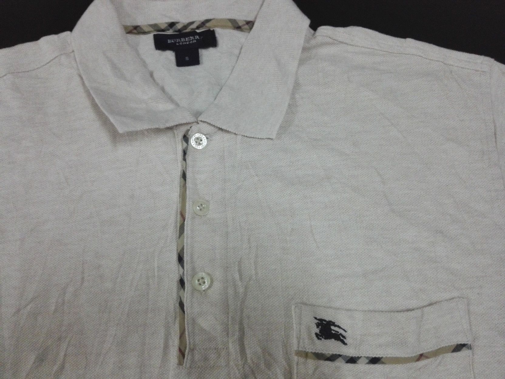 Burberry BURBERRY LONDON Casual Long Sleeve Polo Tee Size US S / EU 44-46 / 1 - 2 Thumbnail