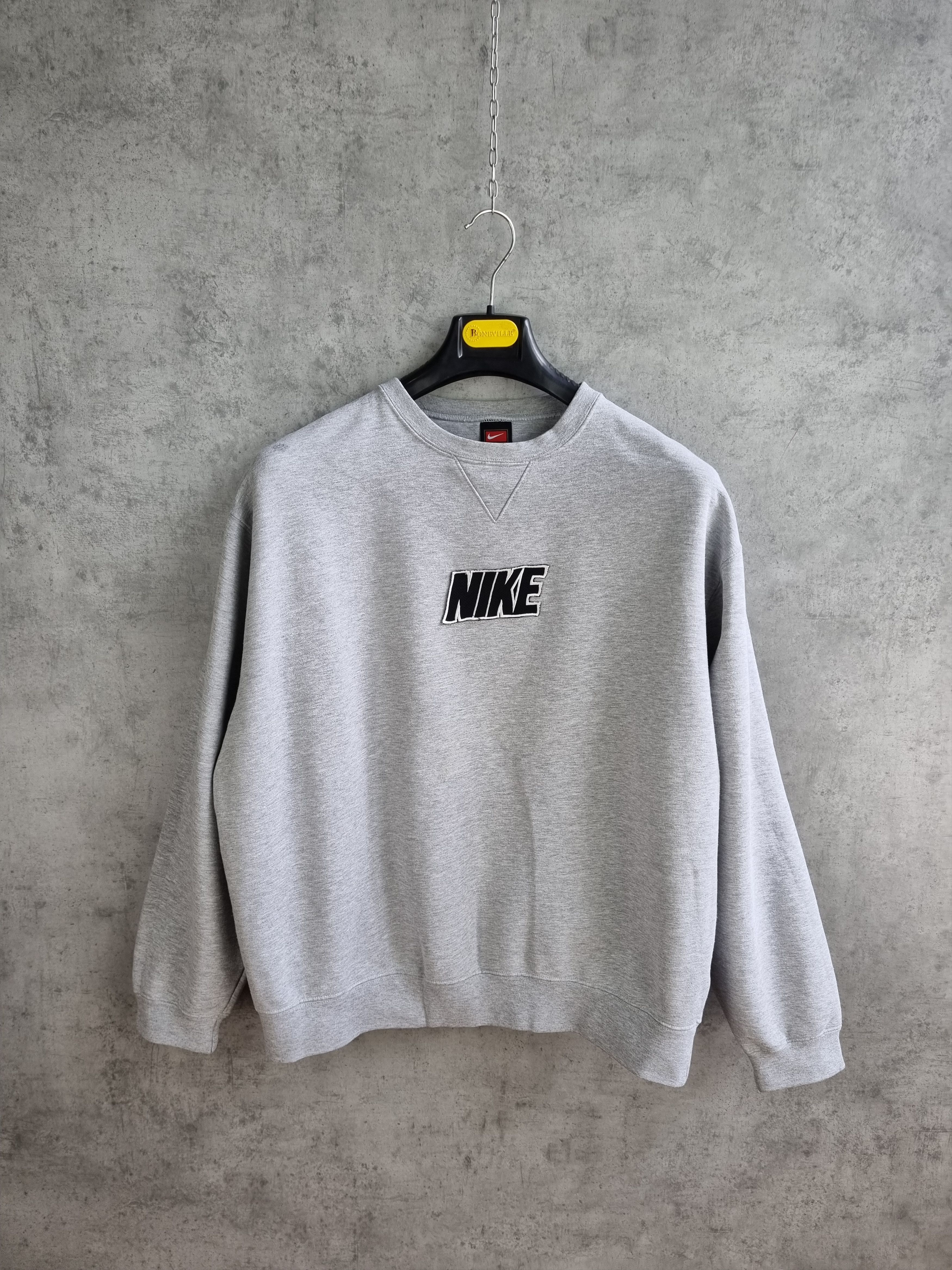 Nike × Vintage Rare 90s NIKE Box Logo Vintage Sweatshirt Rare Size US XL / EU 56 / 4 - 2 Thumbnail