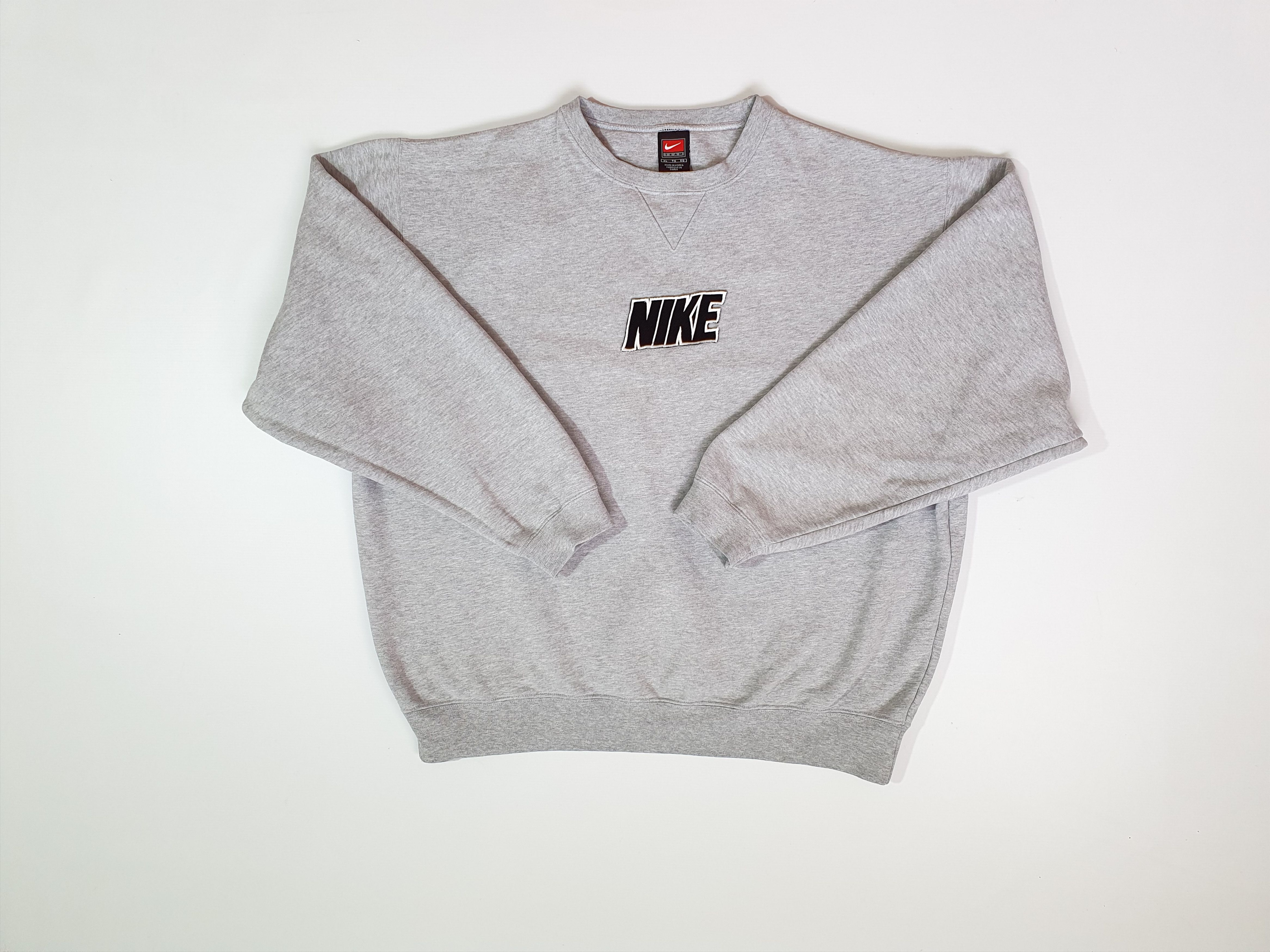 Nike × Vintage Rare 90s NIKE Box Logo Vintage Sweatshirt Rare Size US XL / EU 56 / 4 - 7 Thumbnail