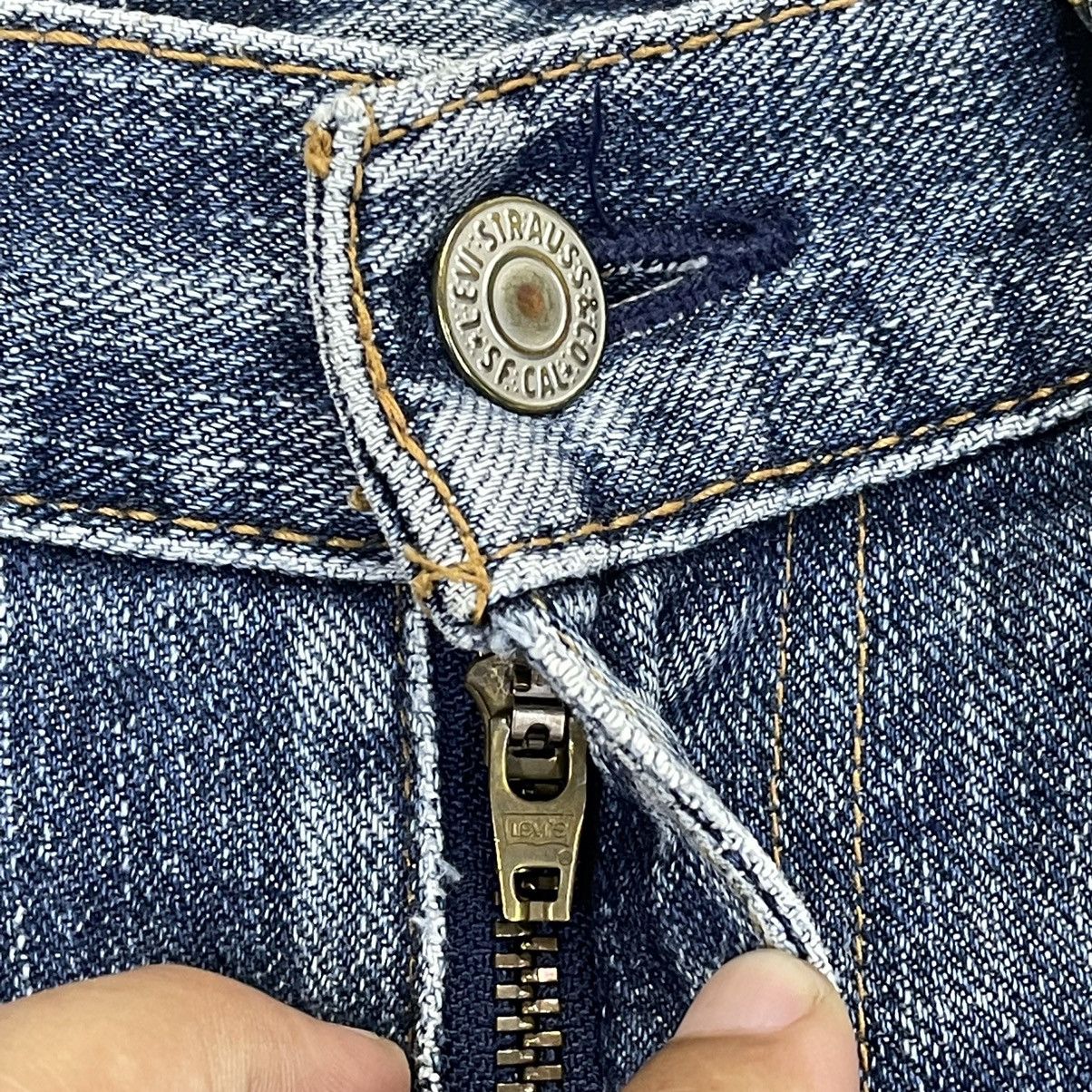 Levi's × Vintage 90s Levis 533 Faded Blue Distressed Denim Size US 30 / EU 46 - 6 Thumbnail