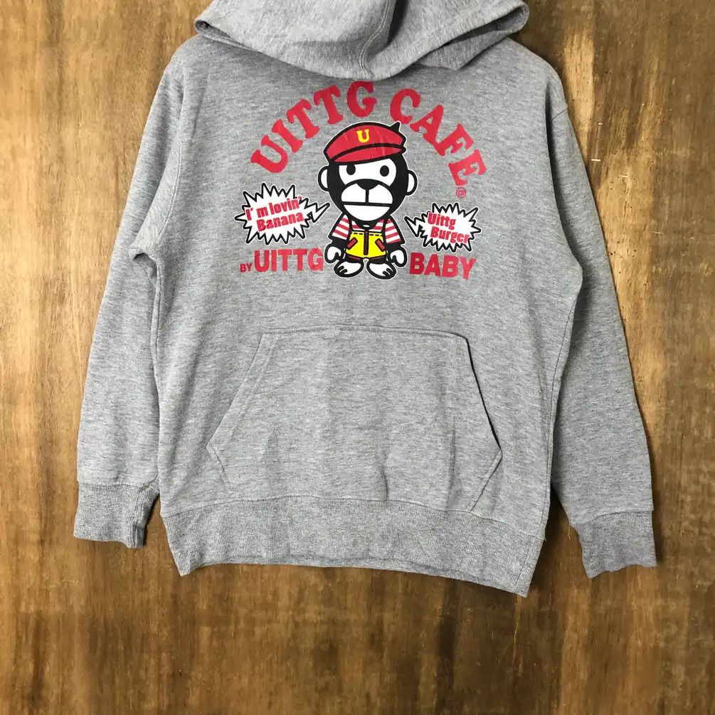 Japanese Brand × Vintage Vintage Uittg Baby Milo Cafe Buger Grey Hoodies #0065 Size US M / EU 48-50 / 2 - 3 Thumbnail