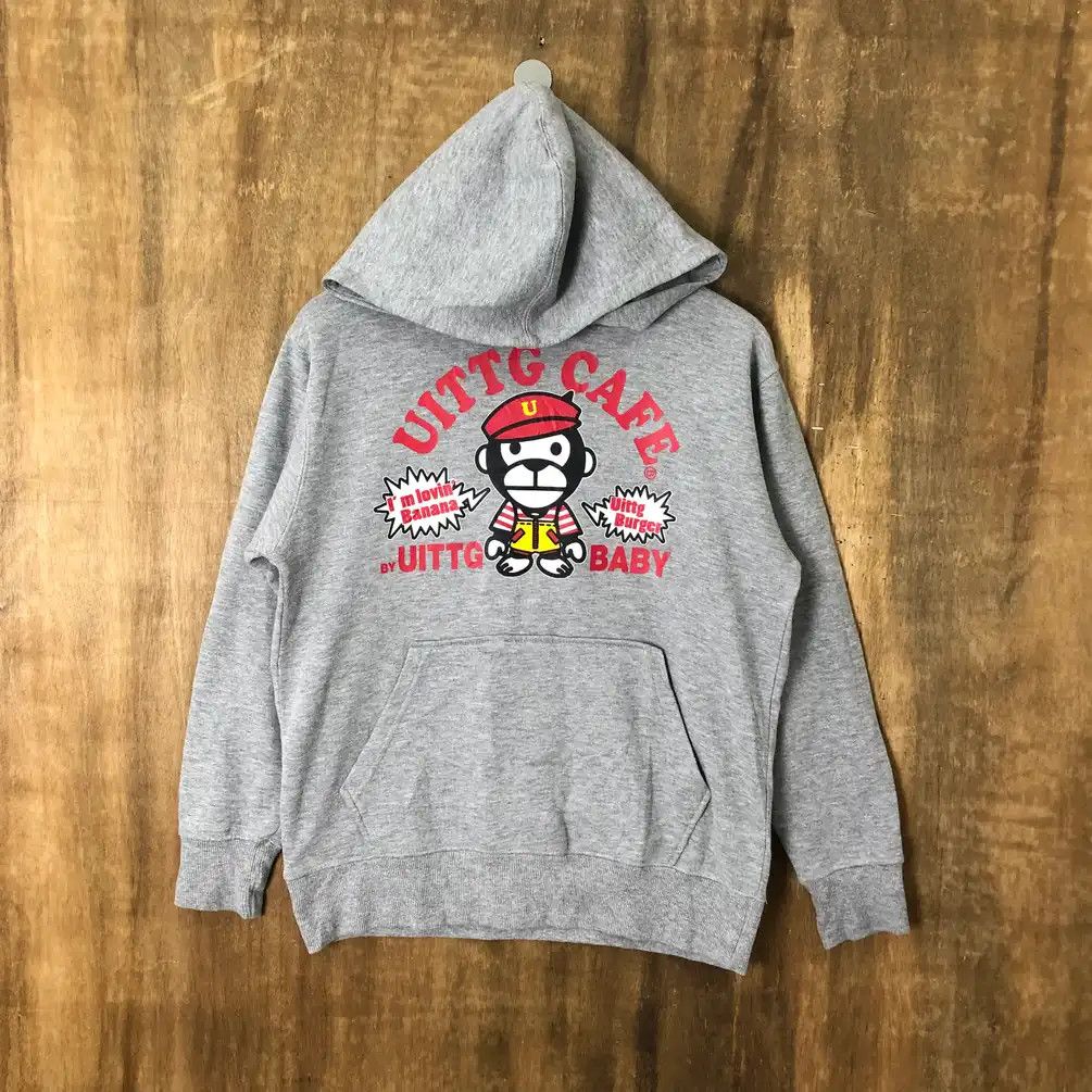 Japanese Brand × Vintage Vintage Uittg Baby Milo Cafe Buger Grey Hoodies #0065 Size US M / EU 48-50 / 2 - 1 Thumbnail