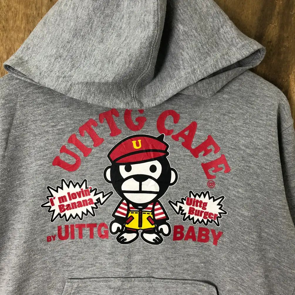 Japanese Brand × Vintage Vintage Uittg Baby Milo Cafe Buger Grey Hoodies #0065 Size US M / EU 48-50 / 2 - 4 Thumbnail