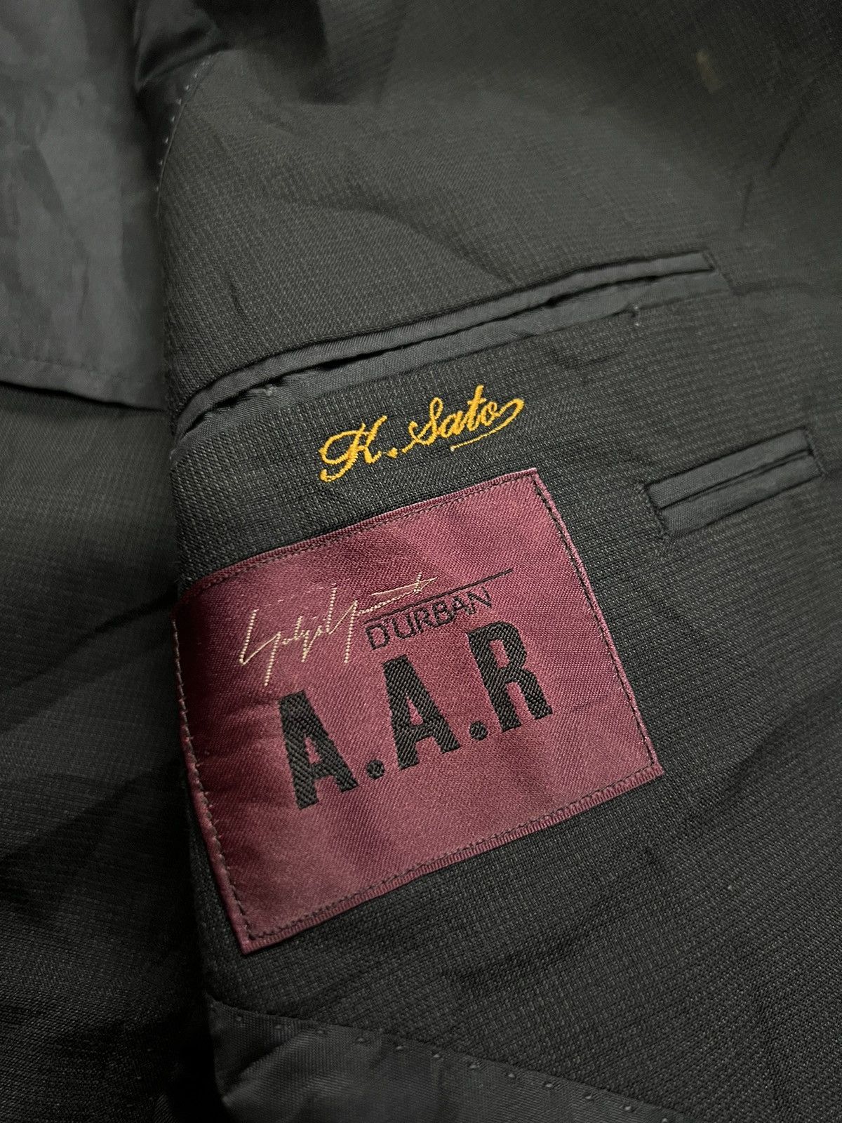 Yohji Yamamoto YOHJI🔥 black plaid Yohji Yamamoto A.A.R D'Urban Size 34S - 5 Thumbnail