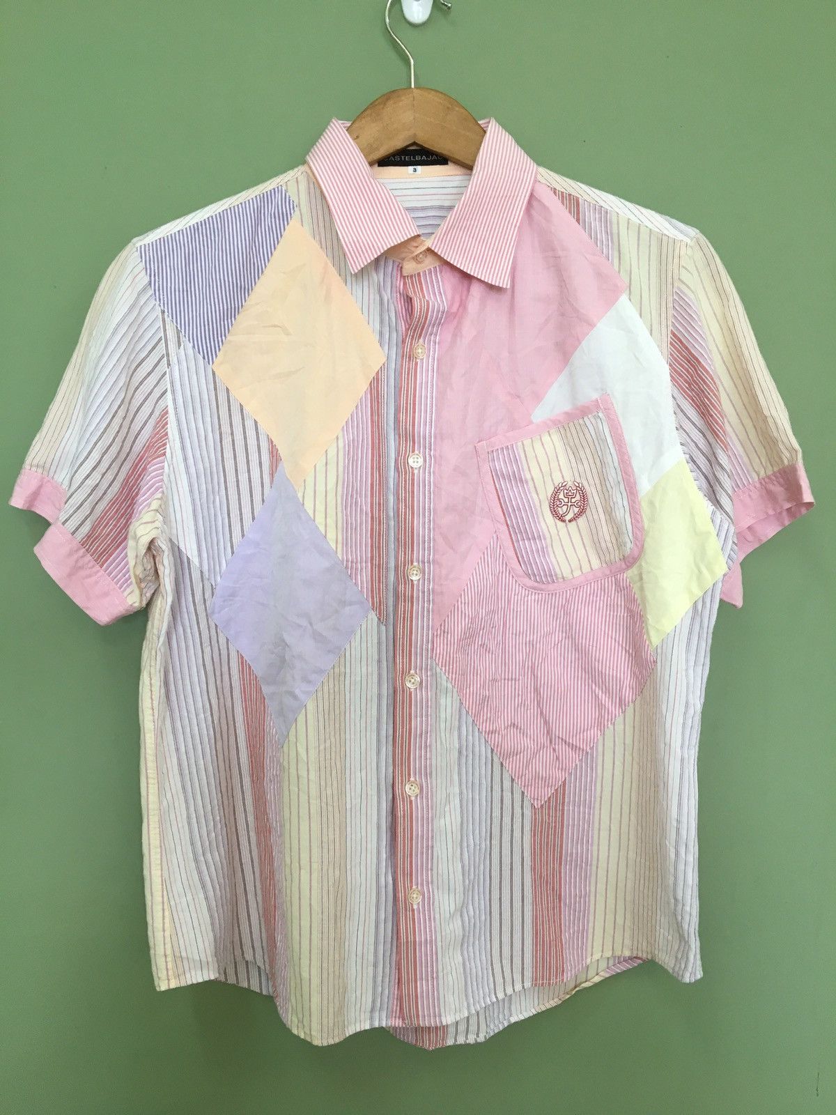 Designer CASTLEBAJAC - KERCHIEF BORO PATCHWORK ART BUTTON UP SHIRTS Size US M / EU 48-50 / 2 - 2 Thumbnail