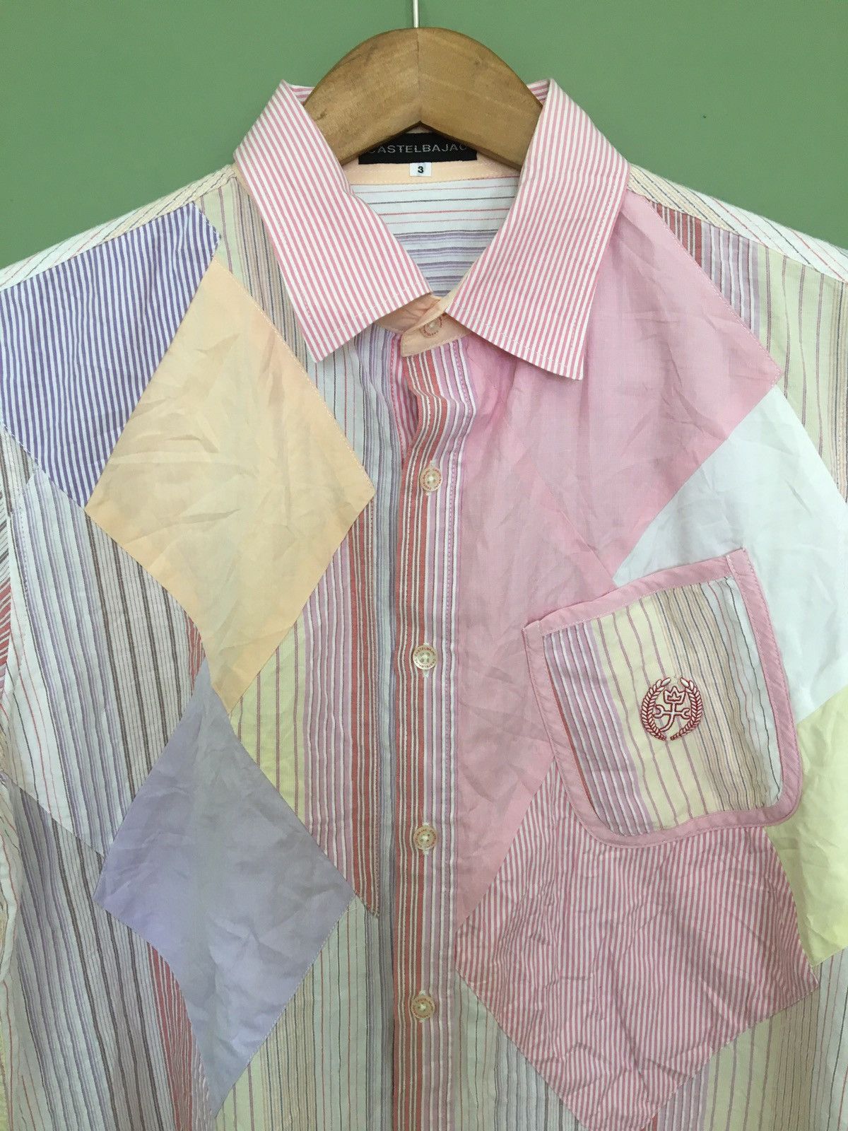 Designer CASTLEBAJAC - KERCHIEF BORO PATCHWORK ART BUTTON UP SHIRTS Size US M / EU 48-50 / 2 - 1 Thumbnail