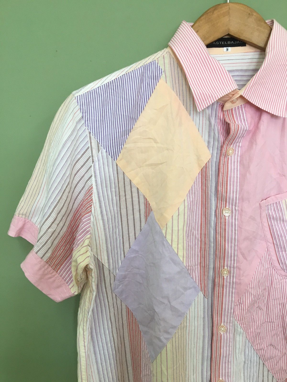 Designer CASTLEBAJAC - KERCHIEF BORO PATCHWORK ART BUTTON UP SHIRTS Size US M / EU 48-50 / 2 - 3 Thumbnail