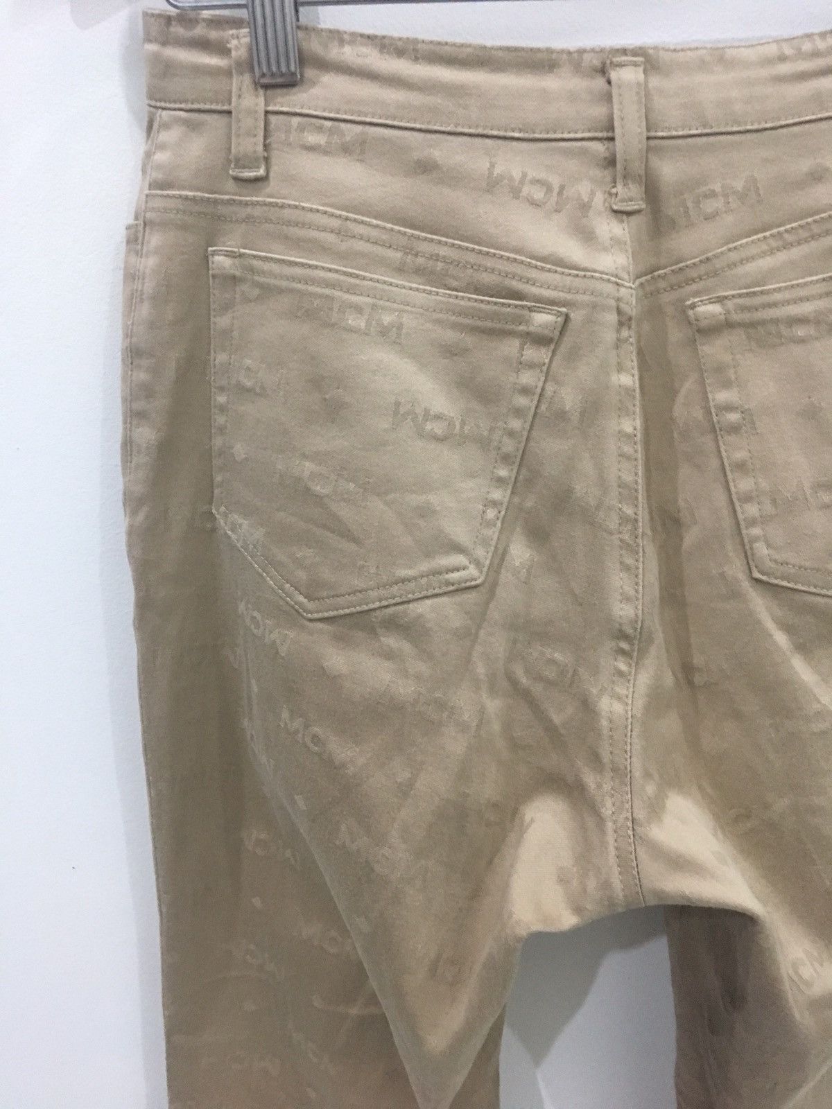 Designer MCM - SLIM STRETCH OVERPRINT SIGNATURE MONOGRAM MCM LOGO Size US 28 / EU 44 - 10 Thumbnail