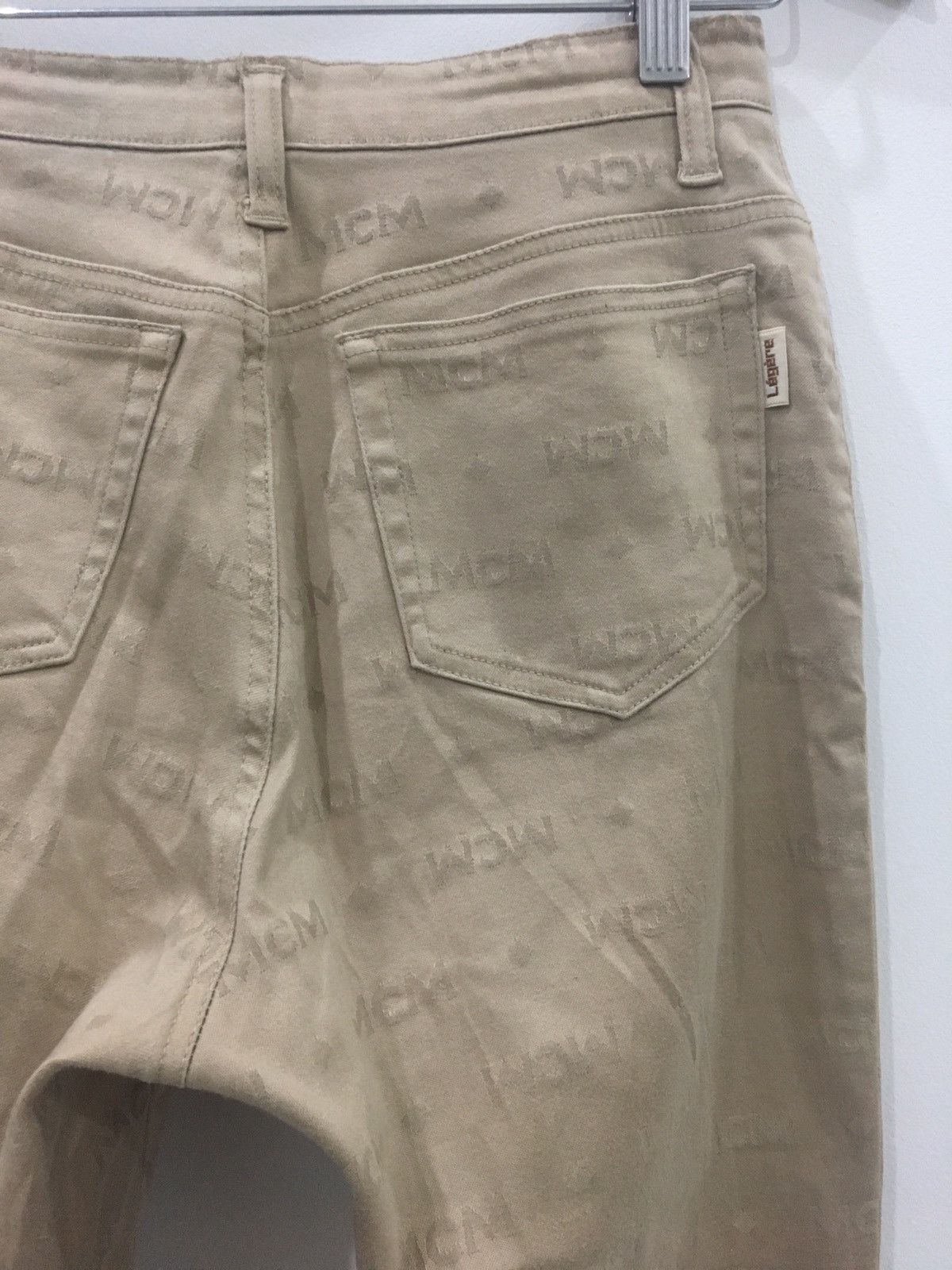 Designer MCM - SLIM STRETCH OVERPRINT SIGNATURE MONOGRAM MCM LOGO Size US 28 / EU 44 - 11 Thumbnail