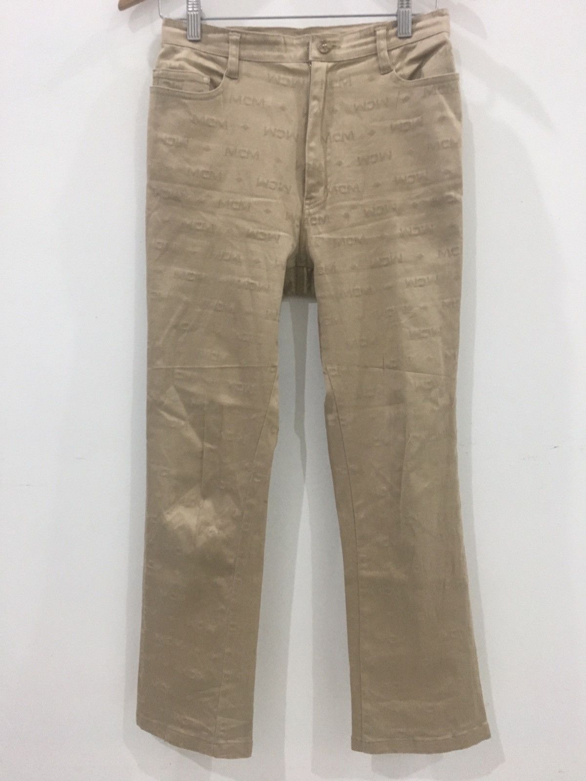 Designer MCM - SLIM STRETCH OVERPRINT SIGNATURE MONOGRAM MCM LOGO Size US 28 / EU 44 - 2 Thumbnail