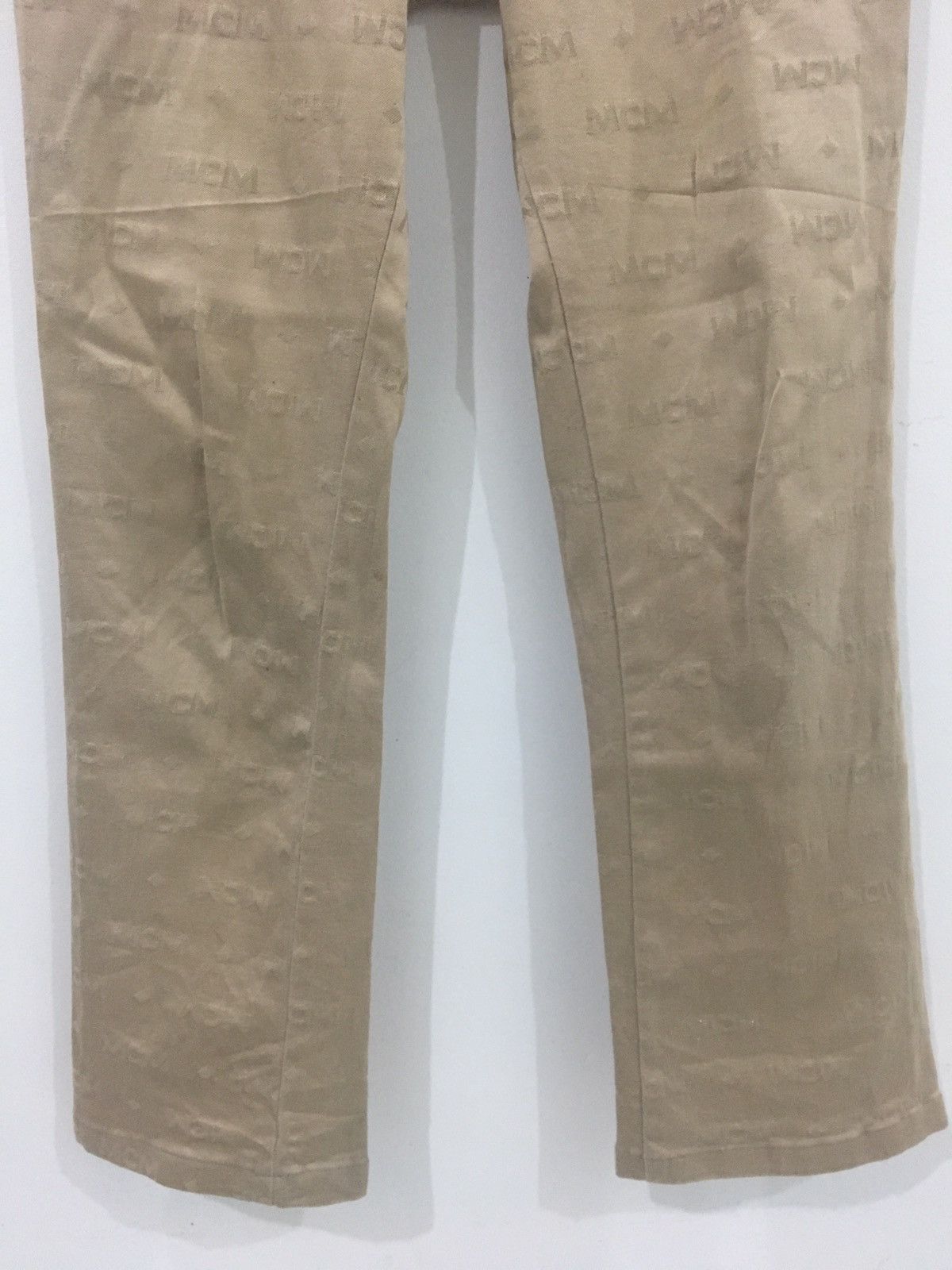 Designer MCM - SLIM STRETCH OVERPRINT SIGNATURE MONOGRAM MCM LOGO Size US 28 / EU 44 - 6 Thumbnail