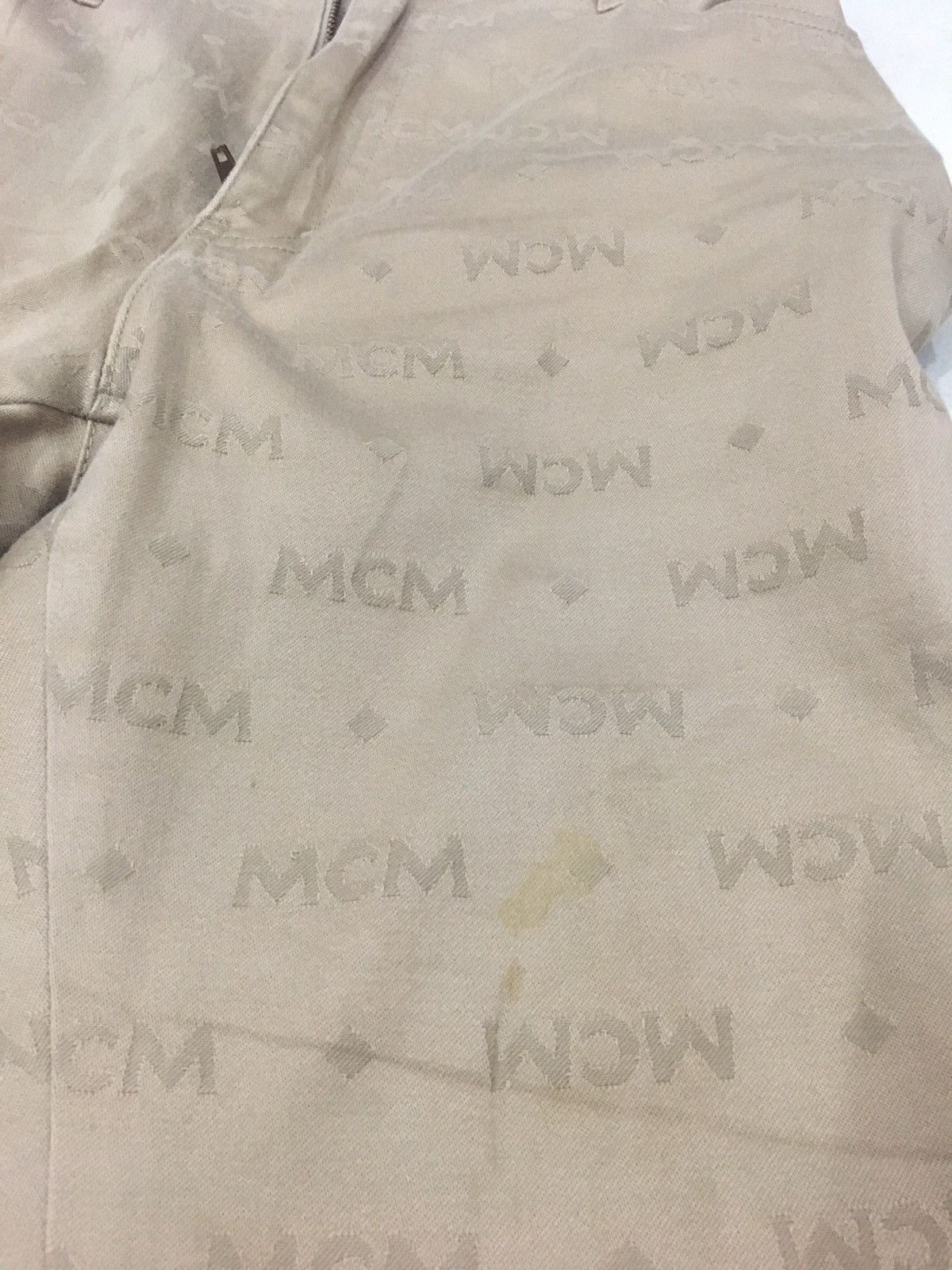 Designer MCM - SLIM STRETCH OVERPRINT SIGNATURE MONOGRAM MCM LOGO Size US 28 / EU 44 - 14 Thumbnail