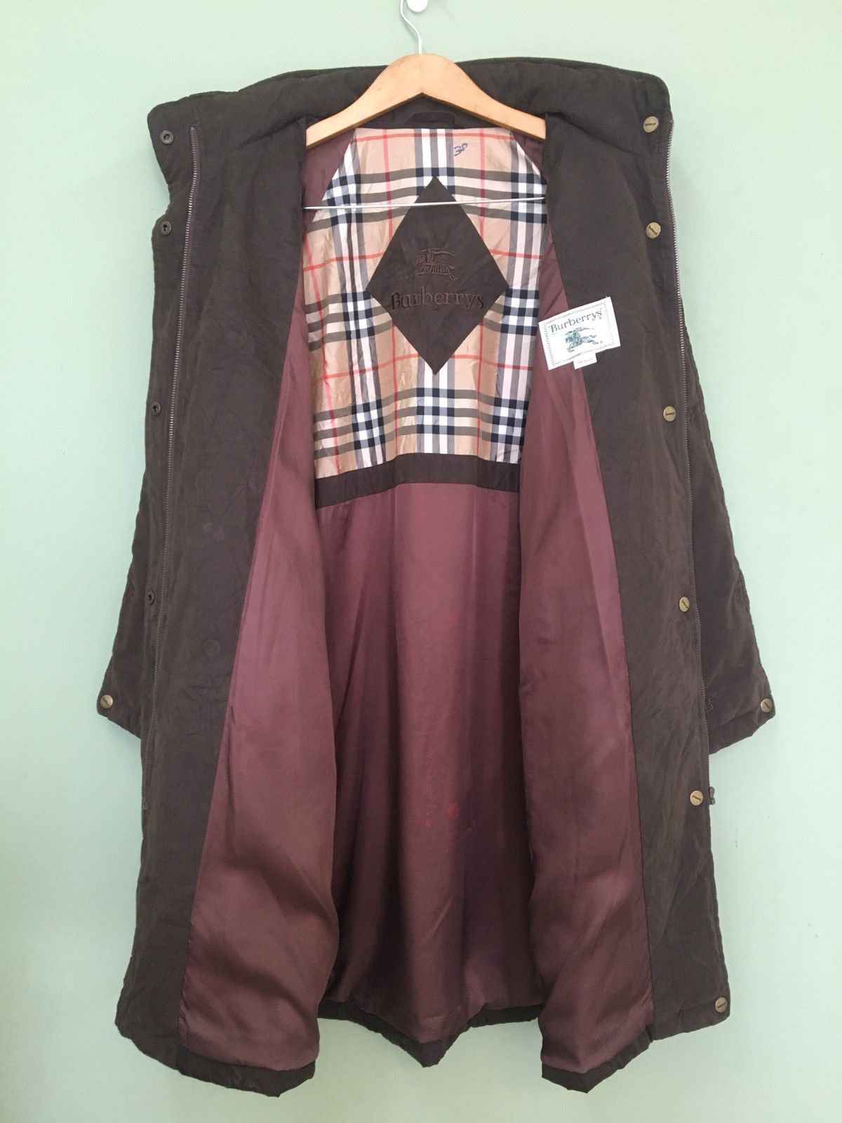 Burberry BURBERRY - JDM EMBROIDERED ALLOVER LOGO PUFFER PARKA HOODIE Size US M / EU 48-50 / 2 - 1 Thumbnail