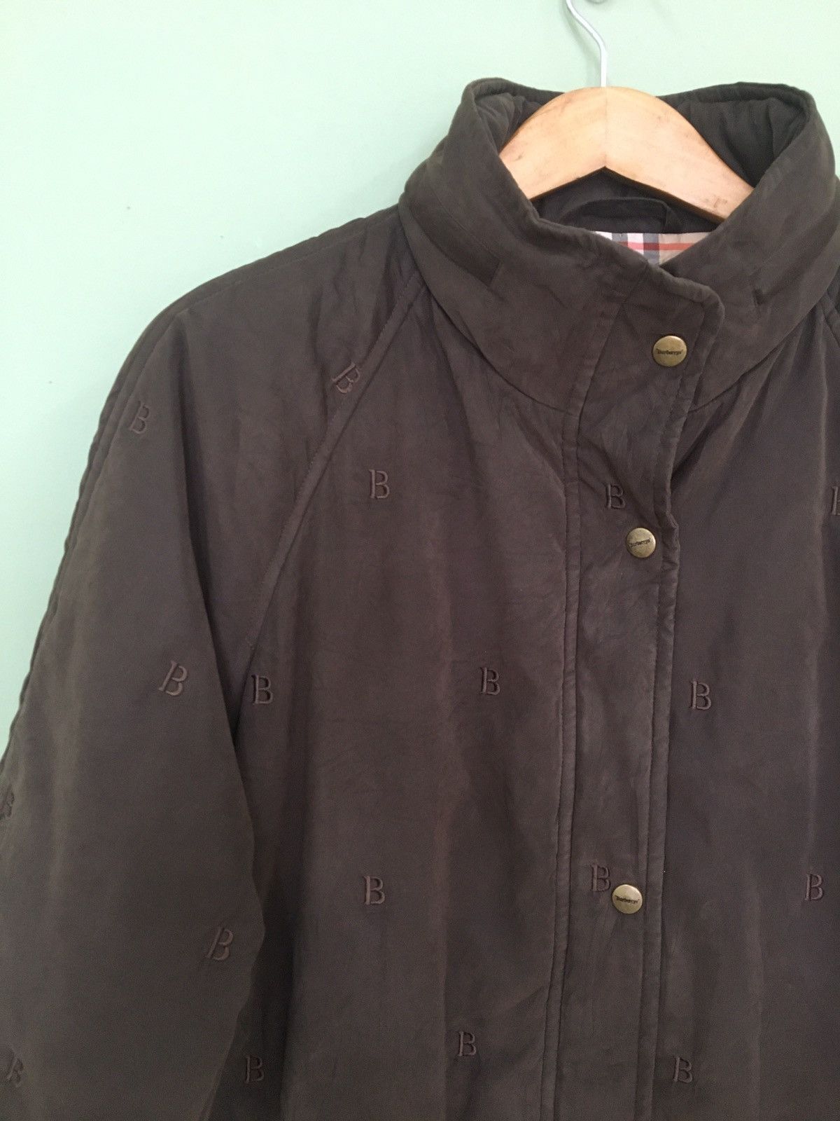 Burberry BURBERRY - JDM EMBROIDERED ALLOVER LOGO PUFFER PARKA HOODIE Size US M / EU 48-50 / 2 - 4 Thumbnail
