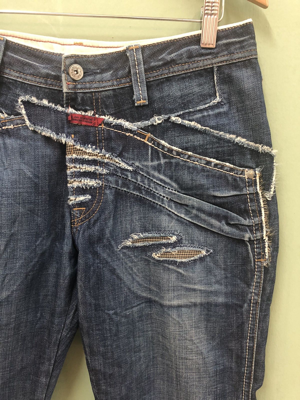 Hysteric Glamour MFG - SLIM FIT PATCHES WASHED DESTROY HYBRID JEANS Size US 32 / EU 48 - 5 Thumbnail
