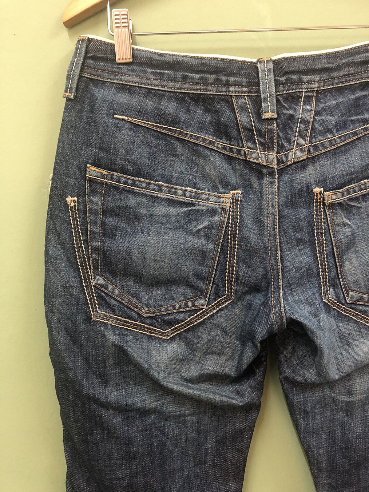 Hysteric Glamour MFG - SLIM FIT PATCHES WASHED DESTROY HYBRID JEANS Size US 32 / EU 48 - 9 Thumbnail