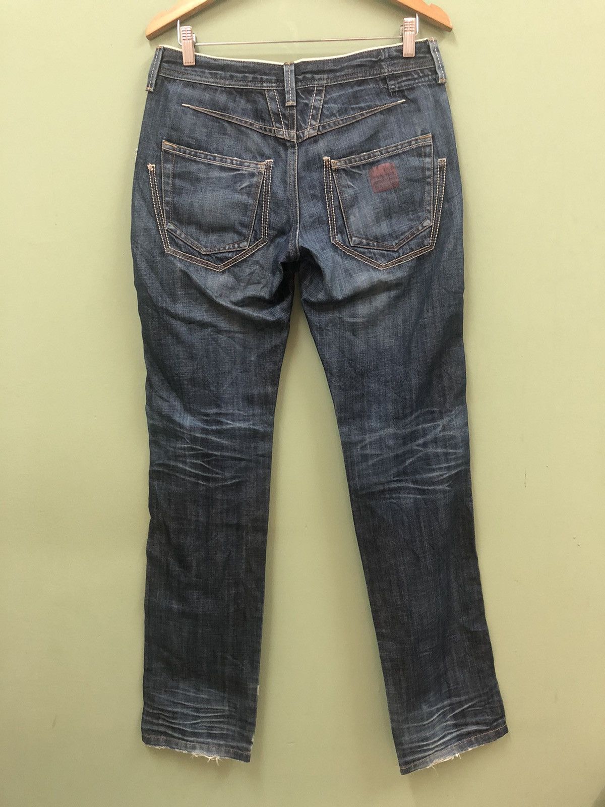 Hysteric Glamour MFG - SLIM FIT PATCHES WASHED DESTROY HYBRID JEANS Size US 32 / EU 48 - 7 Thumbnail